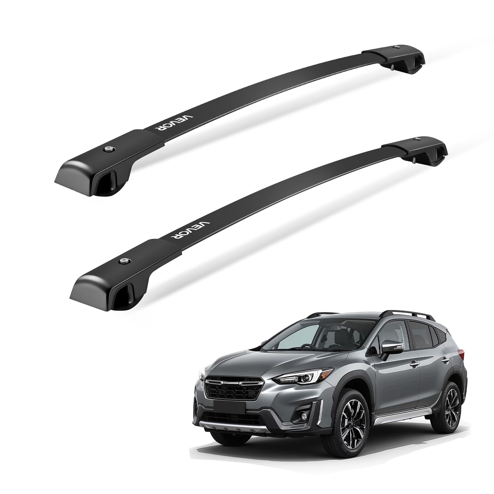 VEVOR Roof Rack Cross Bars, 200 LBS Load Capacity, Compatible with Subaru Crosstrek 2018-2024, Heavy Duty Aluminum Crossbar Rack