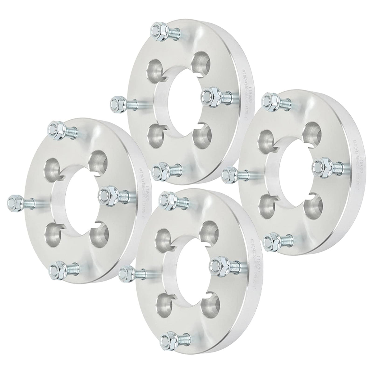 Scitoo 4X 4 Lug Wheel Adapters 4X110 To 4X156 12X1.25 74Mm 1' Compatible With 2007-2016 For Rancher 420 2002-2007 For Eiger 400 2008-2017 For King Quad 400
