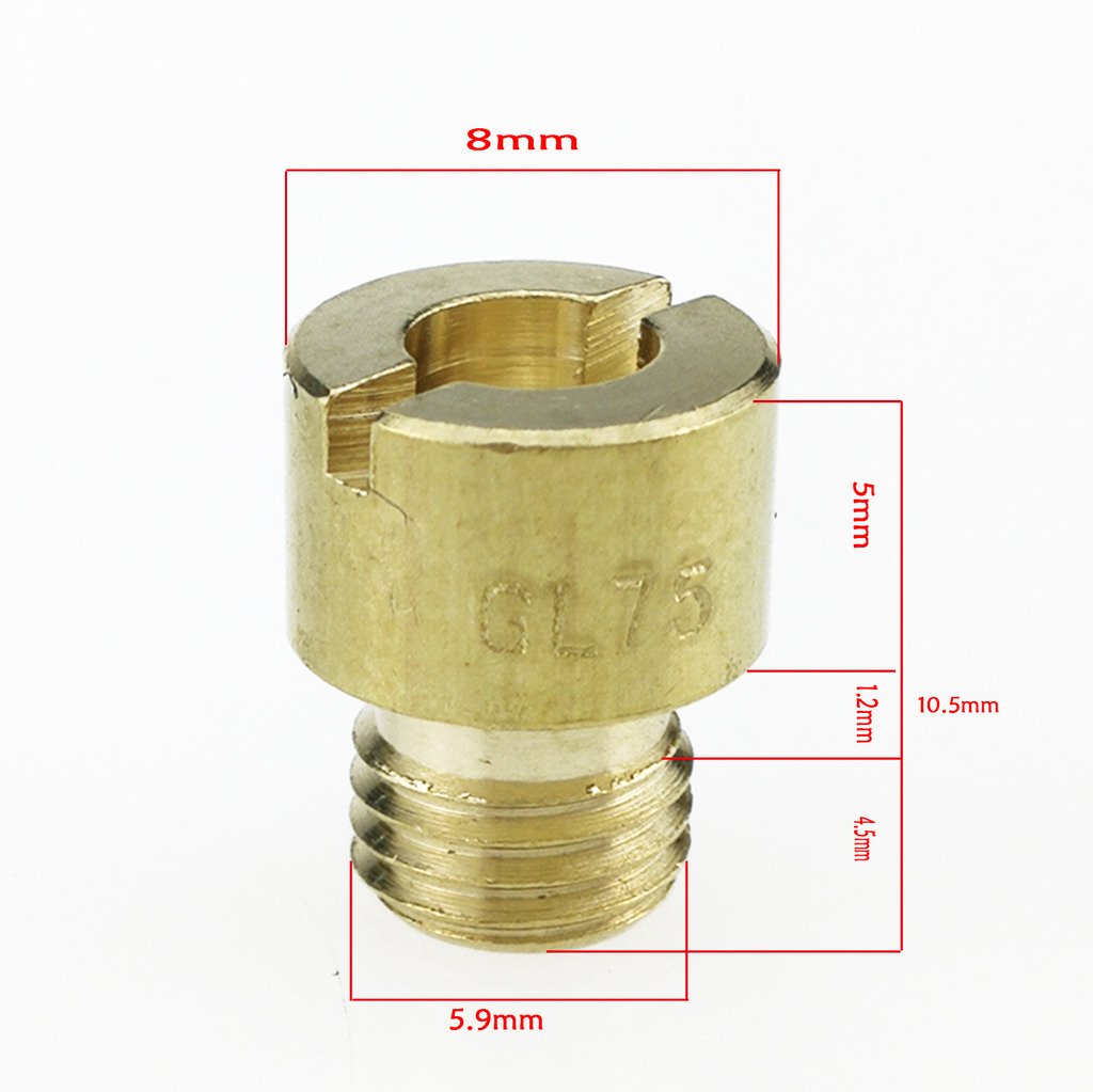 Glixal Jog 50Cc 72Cc 1Pe40Qmb Scooter Carburetor Mikuni Vm11/22 Pit Bike Atv Dirt Bike Main Jet#70#75#80#85#90#95#100#105#110#115 (10 Pcs Set)