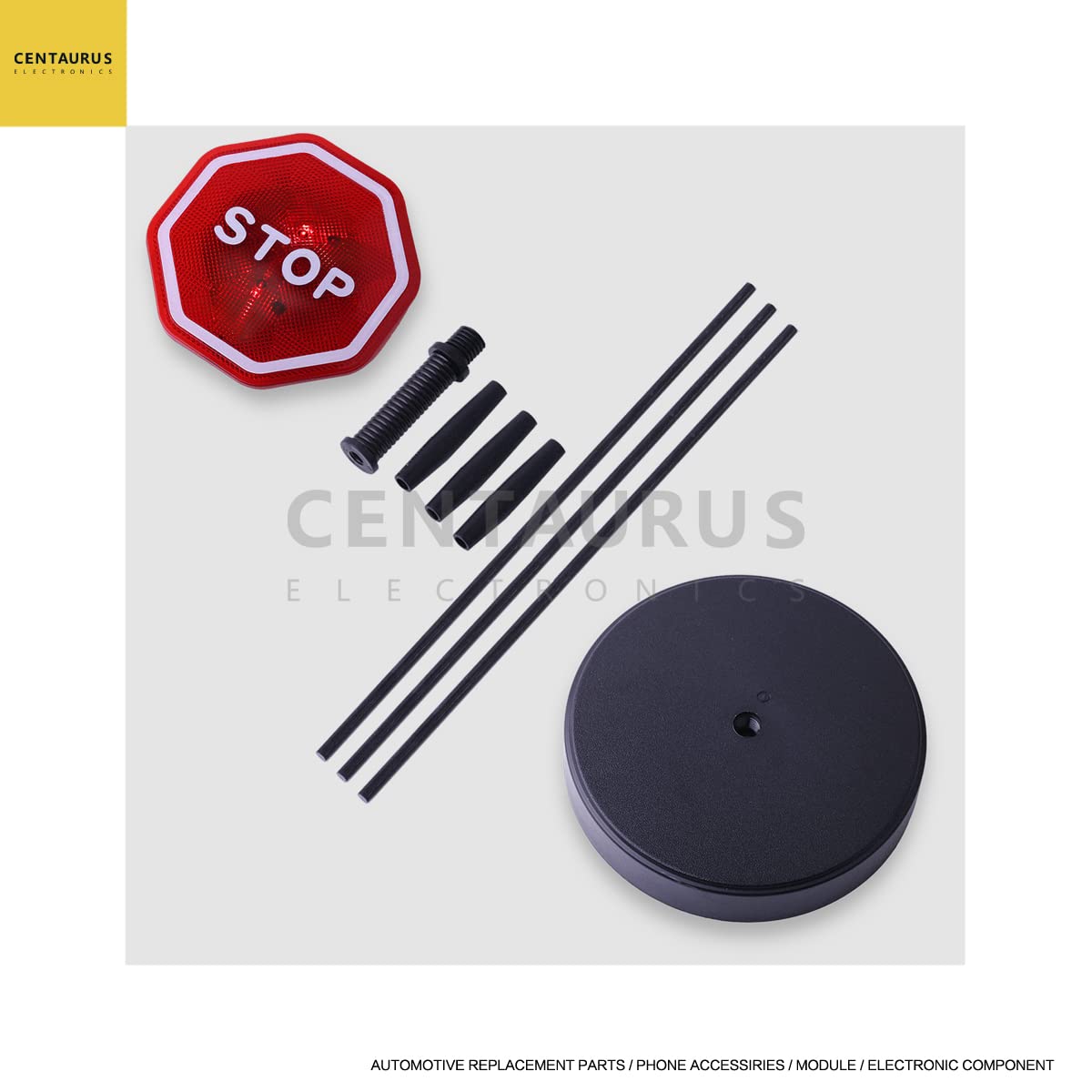 Centaurus Garage Parking Assist Led Flashing Garage Parking Sensor Perfect Target Indicator Parking Flashlight System With Adjustable Height Guide Led Stop Sign Bumper Sensor, Red (1 Pack)