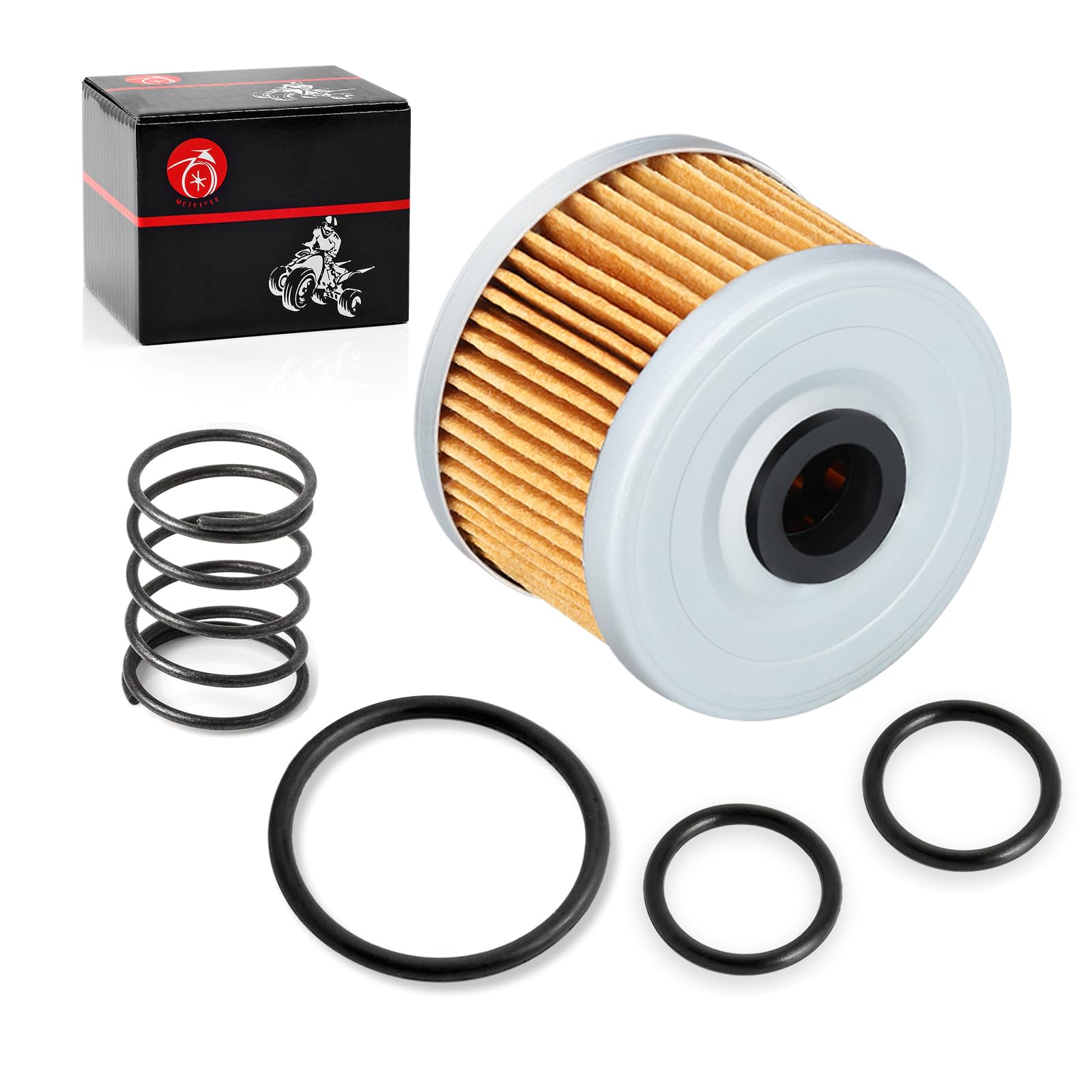 Oil Filter & Spring For Honda Fourtrax 300 Trx300/Fw Trx300Ex Trx400Ex Rancher 350 Foreman 400 450 500 520 Racher 420 Pioneer 50
