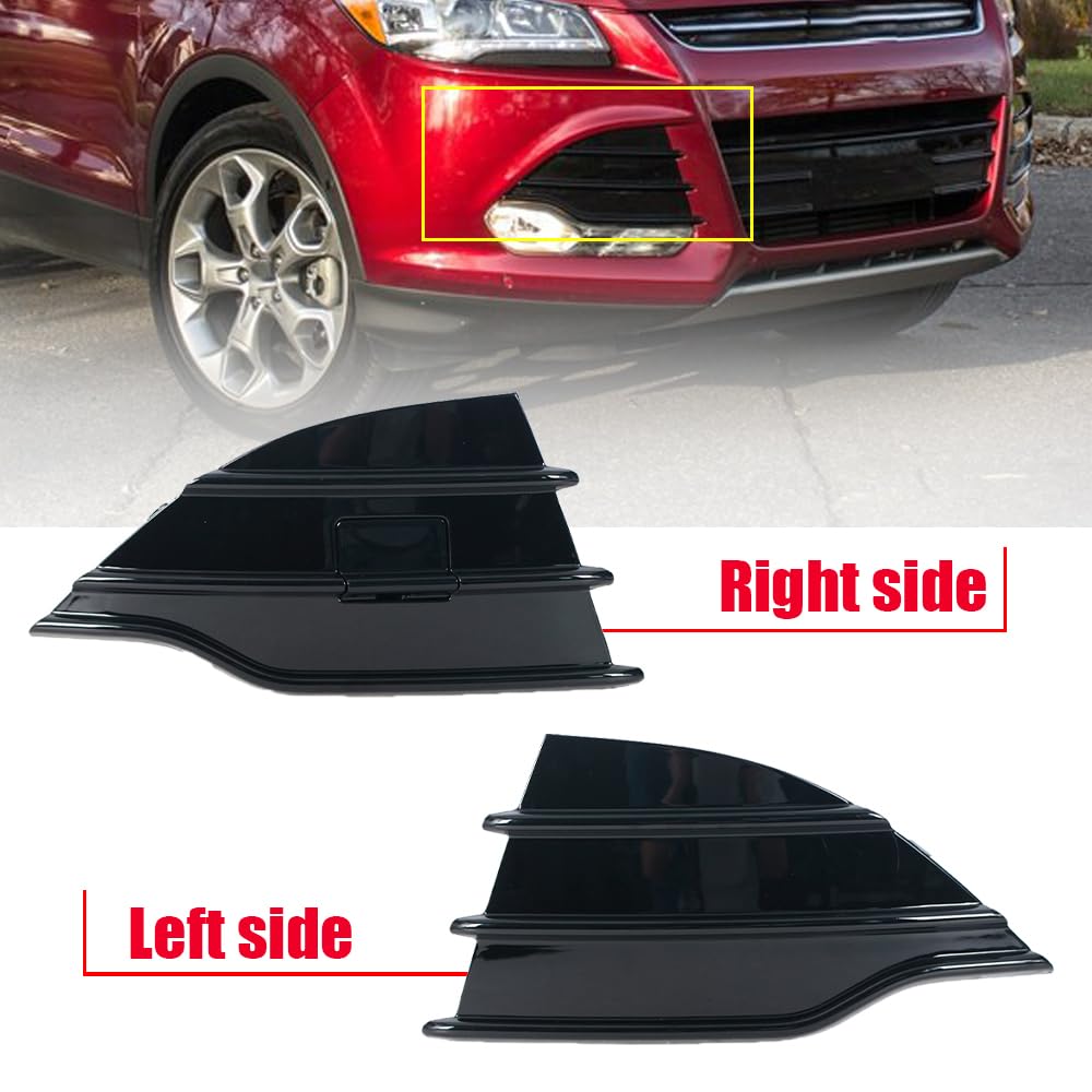 Jesymbx For Ford Kuga Escape 2013-2016 Front Bumper Cover Lower Tow Hook Grill Trim Dv4517K947B Dv4517K946B Left