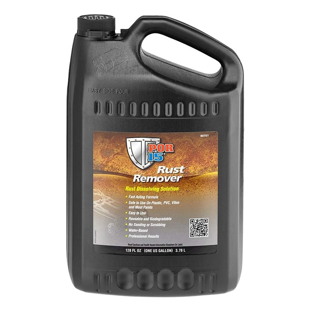 Por-15 Rust Remover, Rust Dissolving Solution, Reusable And Biodegradable, 128 Fluid Ounces