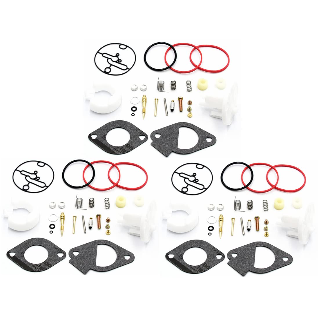 WaruiTT 796184 Carburetor Repair Kits for BS Master Overhaul Nikki Carbs 698787 699900 699521 792369 790032 (3Pack)