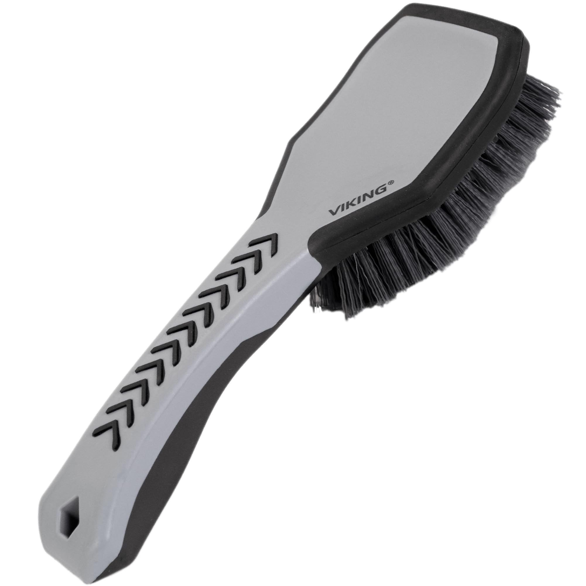 VIKING Tire Brush and Wheel Brush for Cleaning Car, Tires, Car Wash, Grey, 10.3 x 3.3 x 2.3 inch