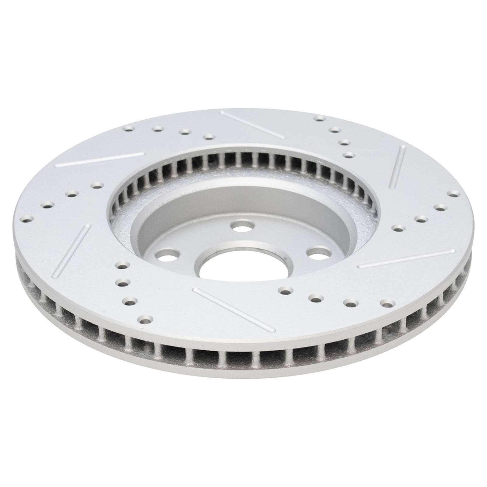 Trq Front Performance Brake Rotors Set Premium G-Coated Cross Drilled & Slotted Compatible With 2003-2008 Pontiac Vibe 2005-2010