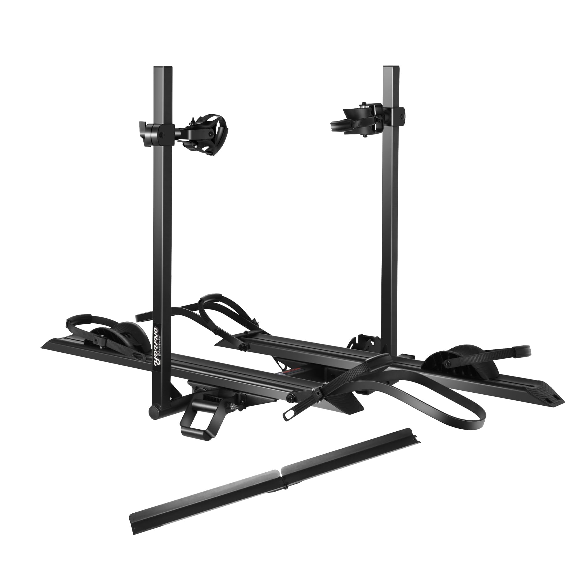 YOUNG ELECTRIC 200LBS EZ-FOLD Aluminum 2-Ebike Carrier with Ramp for Bikes and Electric Bike, Car SUV Truck Van RV and Trailer