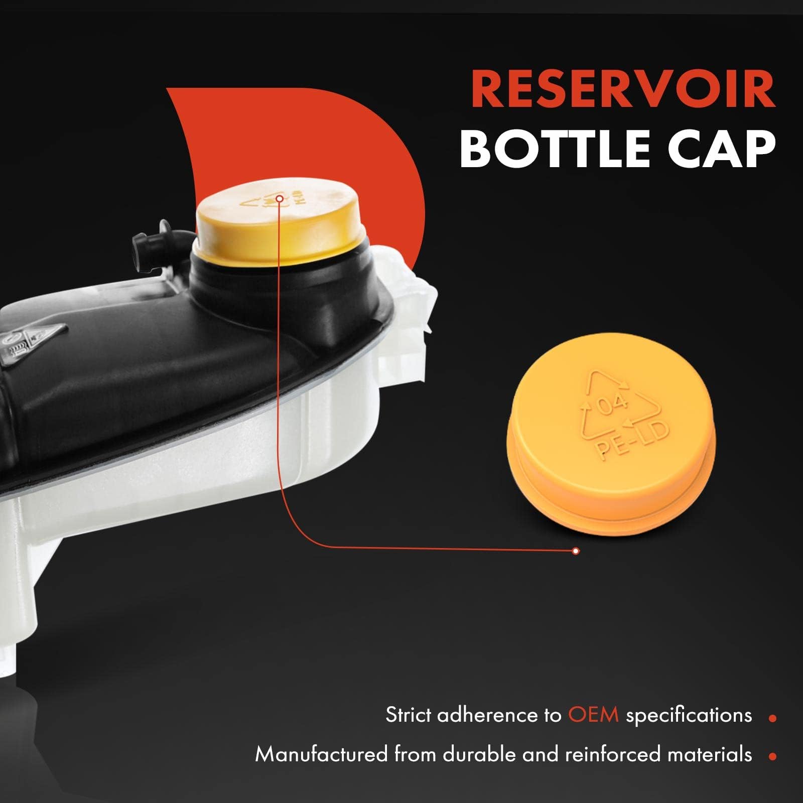 A-Premium Engine Coolant Overflow Recovery Reservoir Tank [W/Sensor] Compatible With Mercedes-Benz B250 2013-2018, Cla250 2014-2