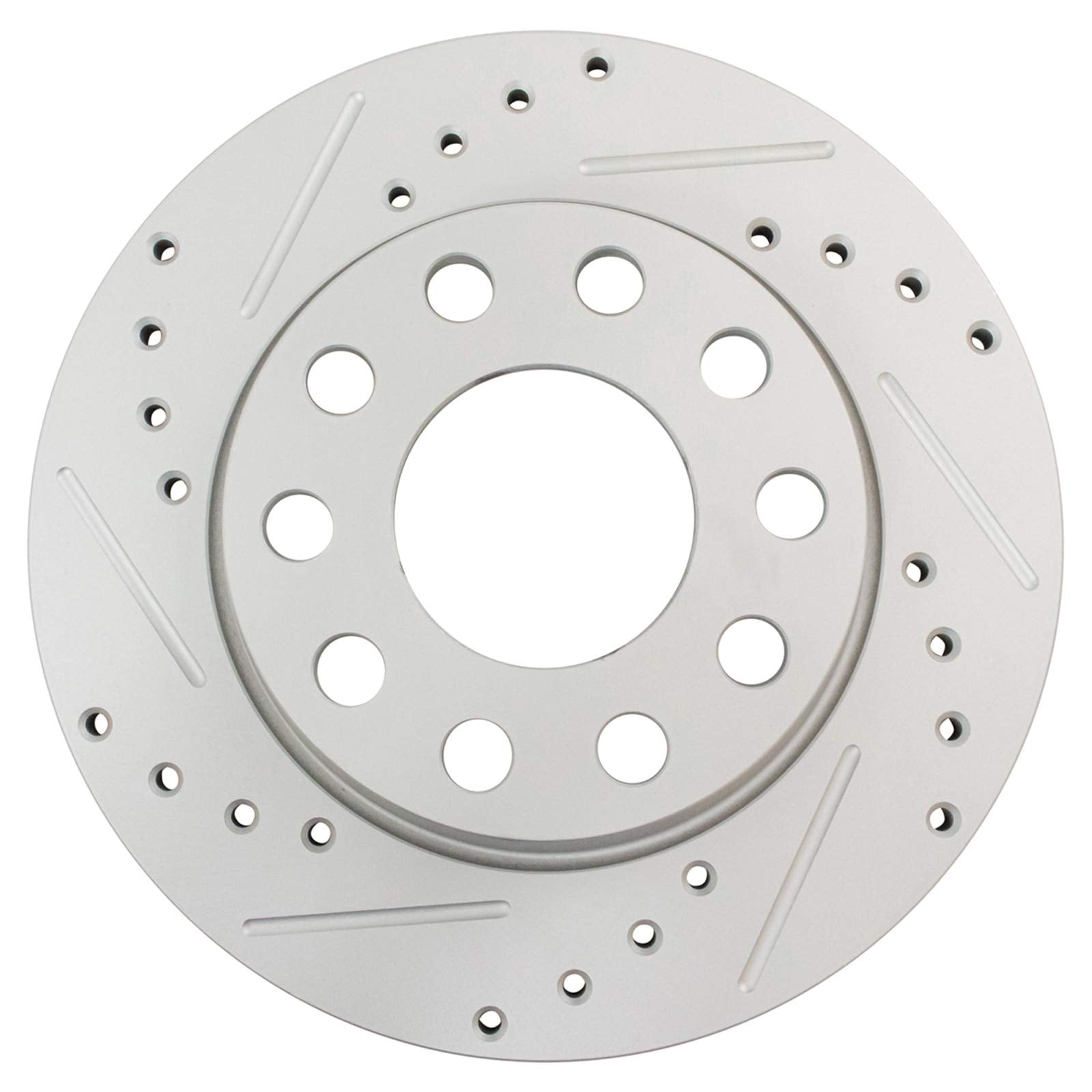 Trq Rear Performance Brake Rotors Set Premium G-Coated Compatible With 2002-2006 Audi A4 A4 Quattro