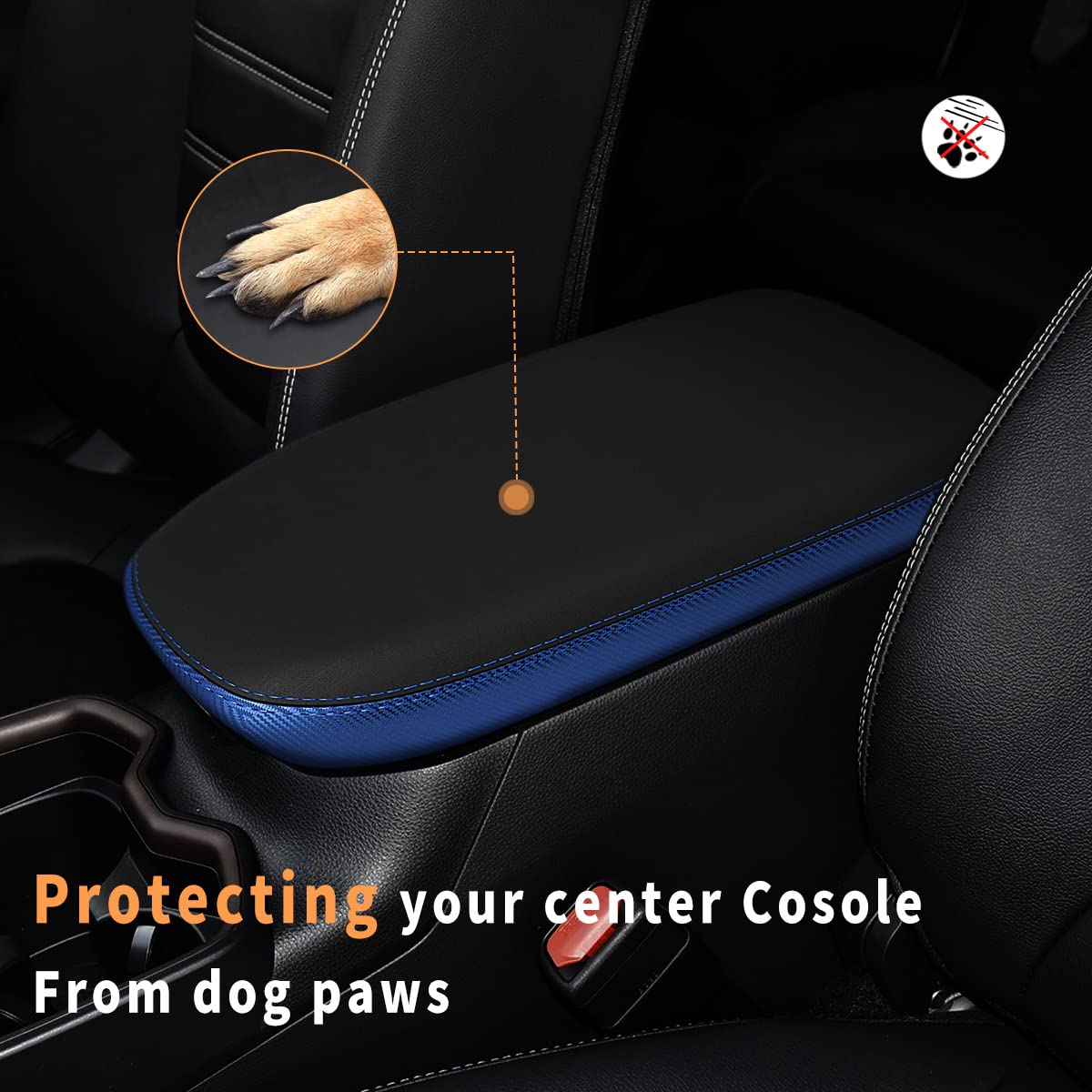 Intget Center Console Armrest Cover For Toyota Rav4 Accessories 2025 2024 2023 2022 2021 2020 2019 Leather Middle Console Lid Co