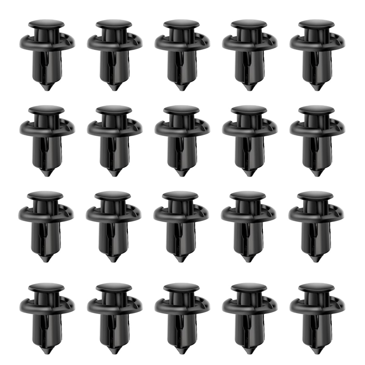 20Pcs Front Bumper Push-Rod Clips, 10mm Fender Liner Clips Compatible with Honda CR-V Accord Civic Acura 91503-SZ3-003, Black Ny