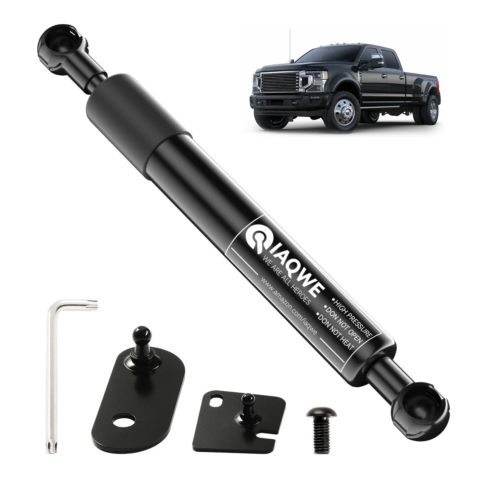 Iaqwe 43205 Truck Tailgate Assist Shock Strut Fit For 2017-2024 Ford F-250 / F-350 / F-450 Super Duty, Truck Tail Gate Lift Assi
