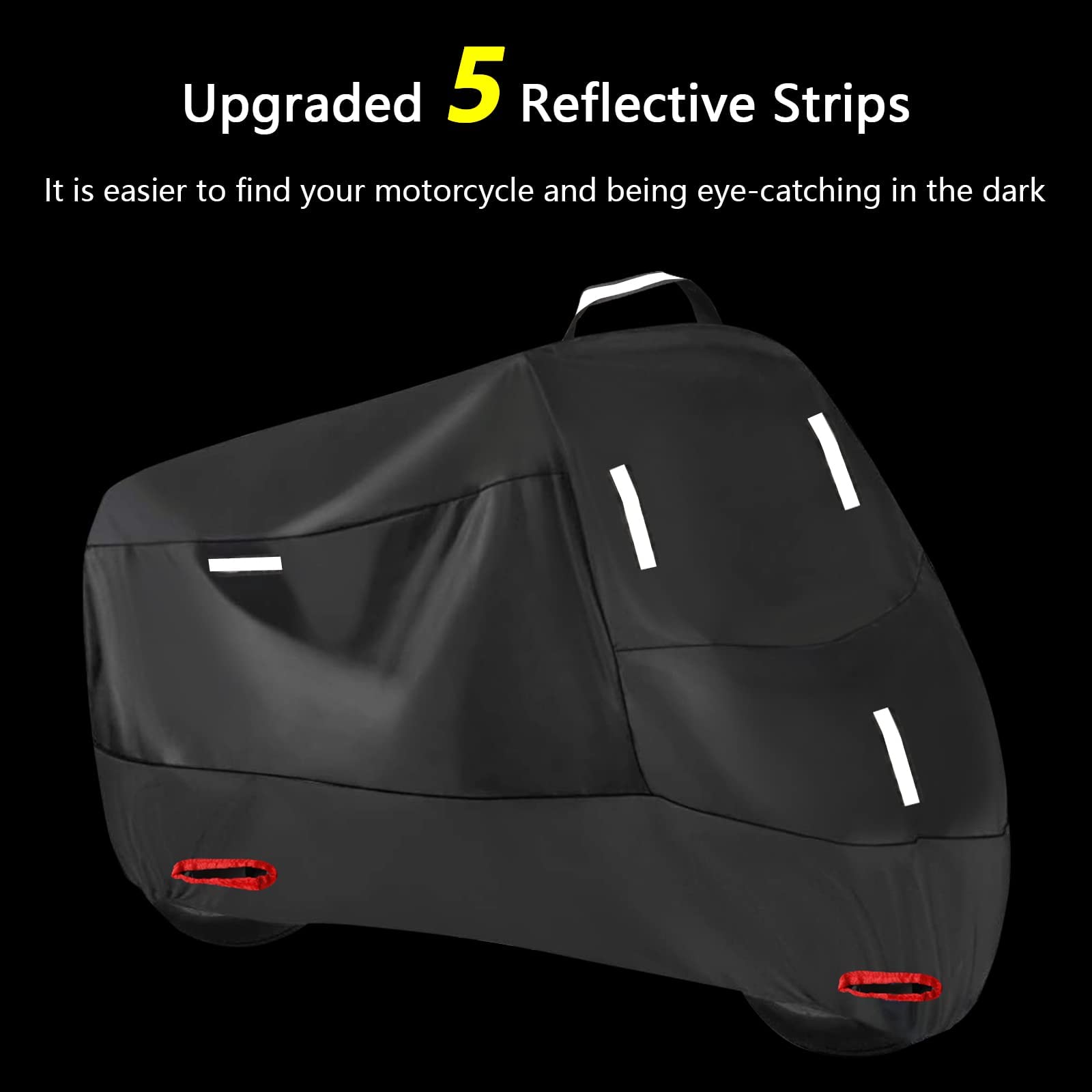 Seceles All Season Durable Waterproof Motorcycle Cover, Mini Motorcycle Cover Moped Cover Storage Protection For Khawasaki Z125 Pro Honda Monkey 125 Tnt 135 (M: 72" * 33" * 39")