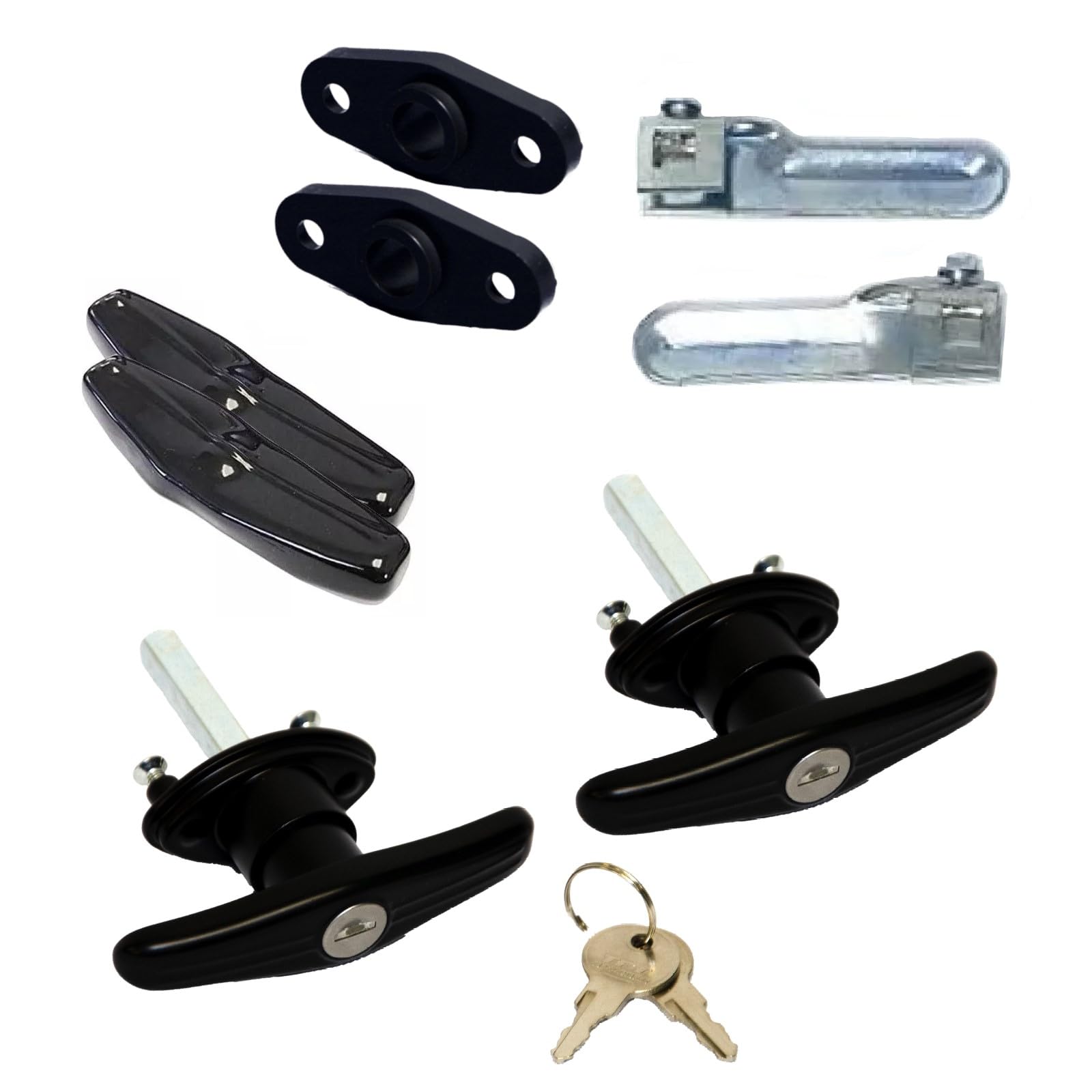 TFT Offroad Universal Truck Cap Locking T-Handle Complete Matching Set (One Counter Clockwise & One Clockwise) | Includes a Set 