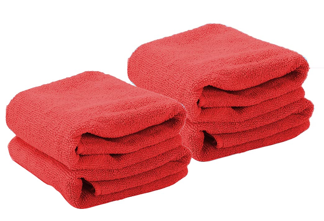 Mopslik  Pack of 4  Random Colors Car, Bike Detailing Polishing Lint Free High Absorption Microfiber Cloth  300 GSM 40 X 40 C