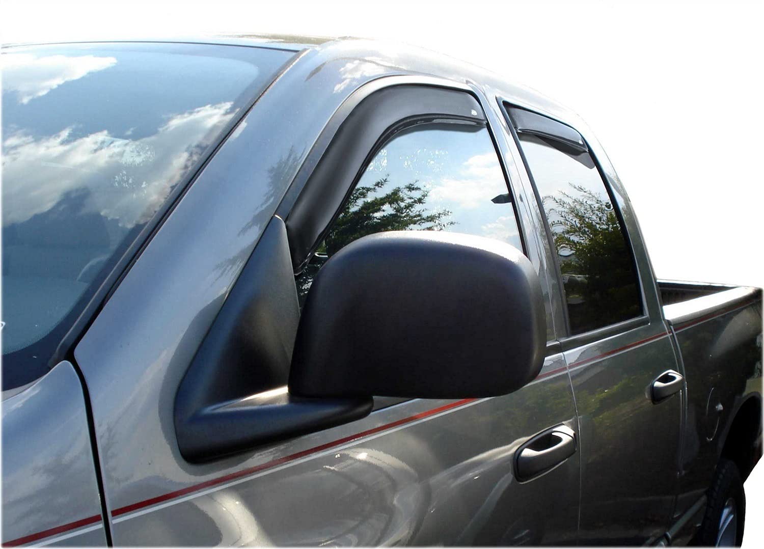 Auto Ventshade [Avs] In-Channel Ventvisor / Rain Guards | Fits 2002 - 2008 Dodge Ram 1500, 2003 - 2009 Dodge Ram 2500/3500 Quad