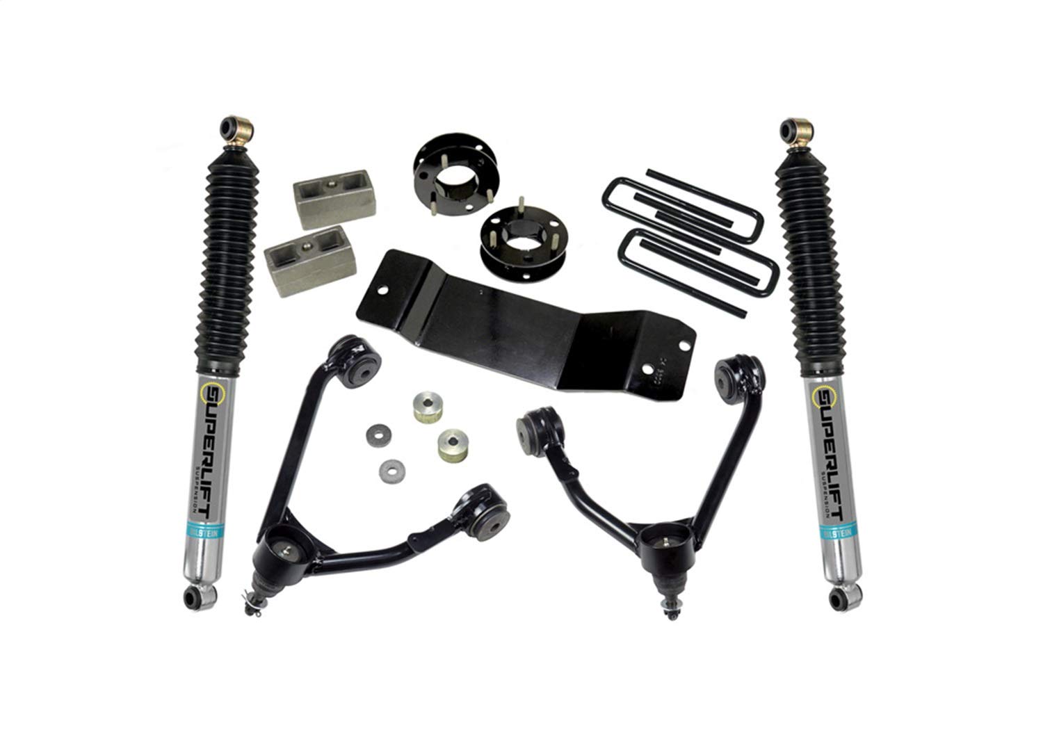 Realtruck Superlift Suspension 3.5' Lift Kit | Complete Lift Kit With Rear Bilstein 5100 Shocks & Upper Control Arms | 3700B | Fits 2007-2016 Chevrolet Silverado/Gmc Sierra 1500 4Wd W/Cast Steel Arms