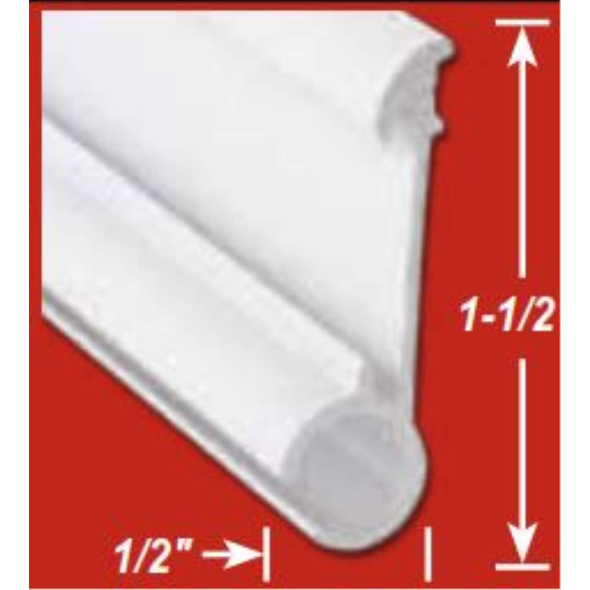 AP Products 021-51002-16 Aluminum Awning Rail with Insert Slot - 16, Black