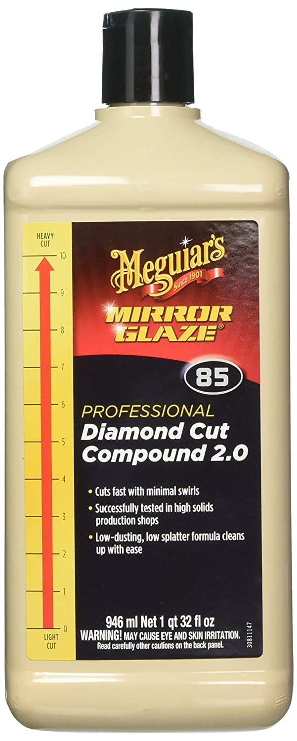 Meguiars Professional Diamond Cut Compound 2.0 M8532 - Professional-Grade Compound Perfect to Remove Heavy Defects Like Scratch