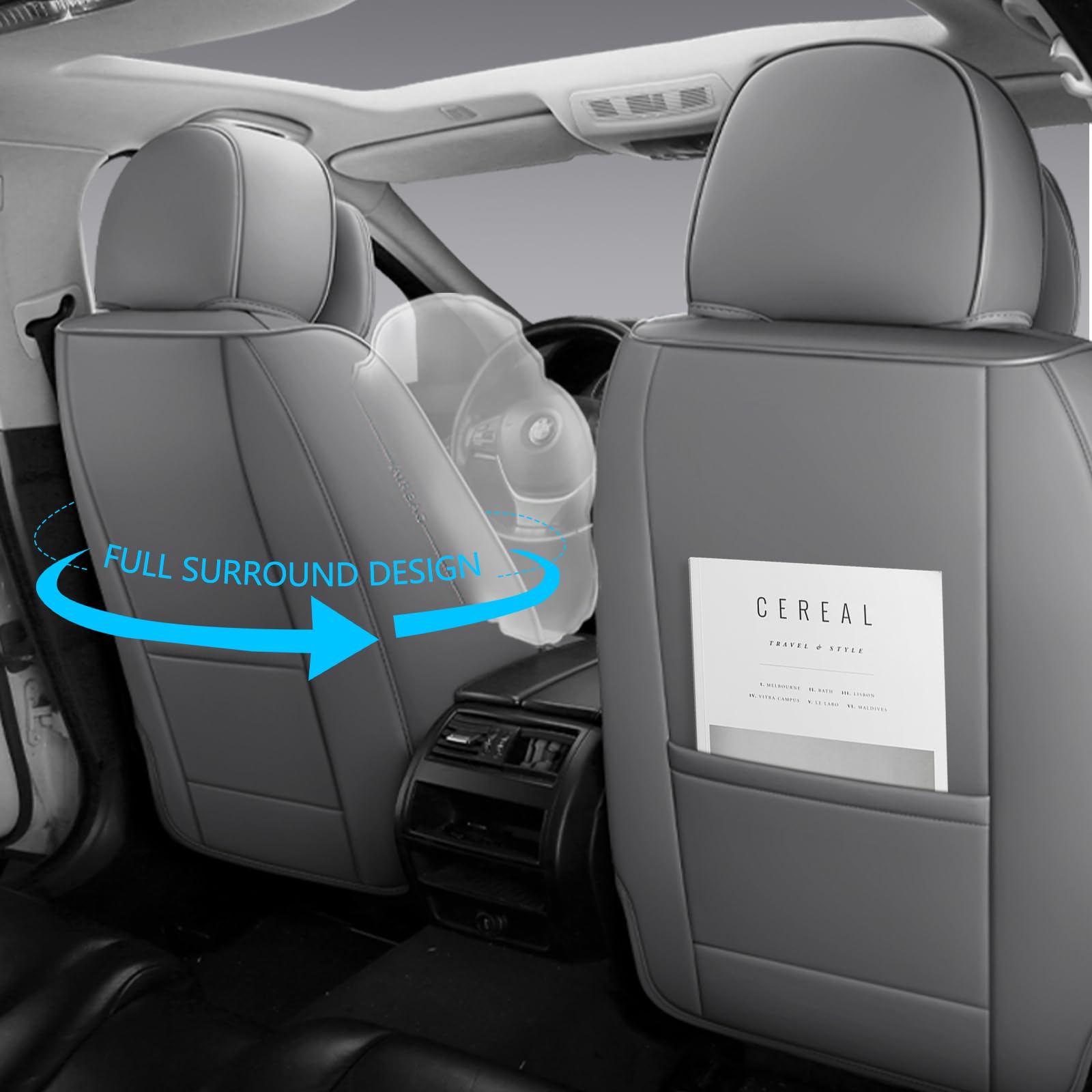 Ns Yolo Full Coverage Leather Car Seat Covers For Cars,Suvs And Pick-Up Trucks,Car Seat Protector,Automotive Seat Covers,Car Sea