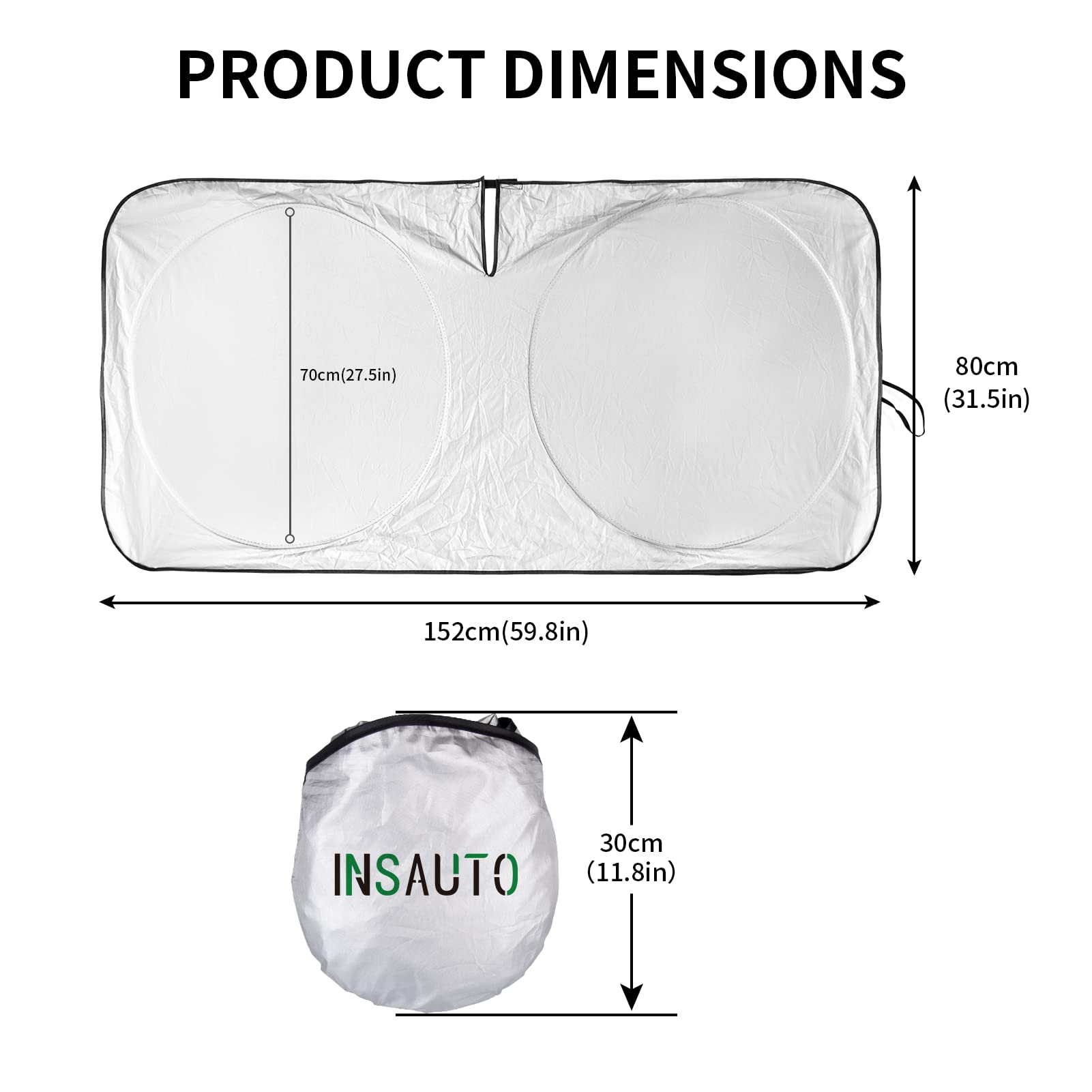 Car Sunshade Windshield Sun Shade For Kia K5 2021-2024 K900, Custom Fit Kia Stinger 2017-2023 Front Window Sun Visor Protector F