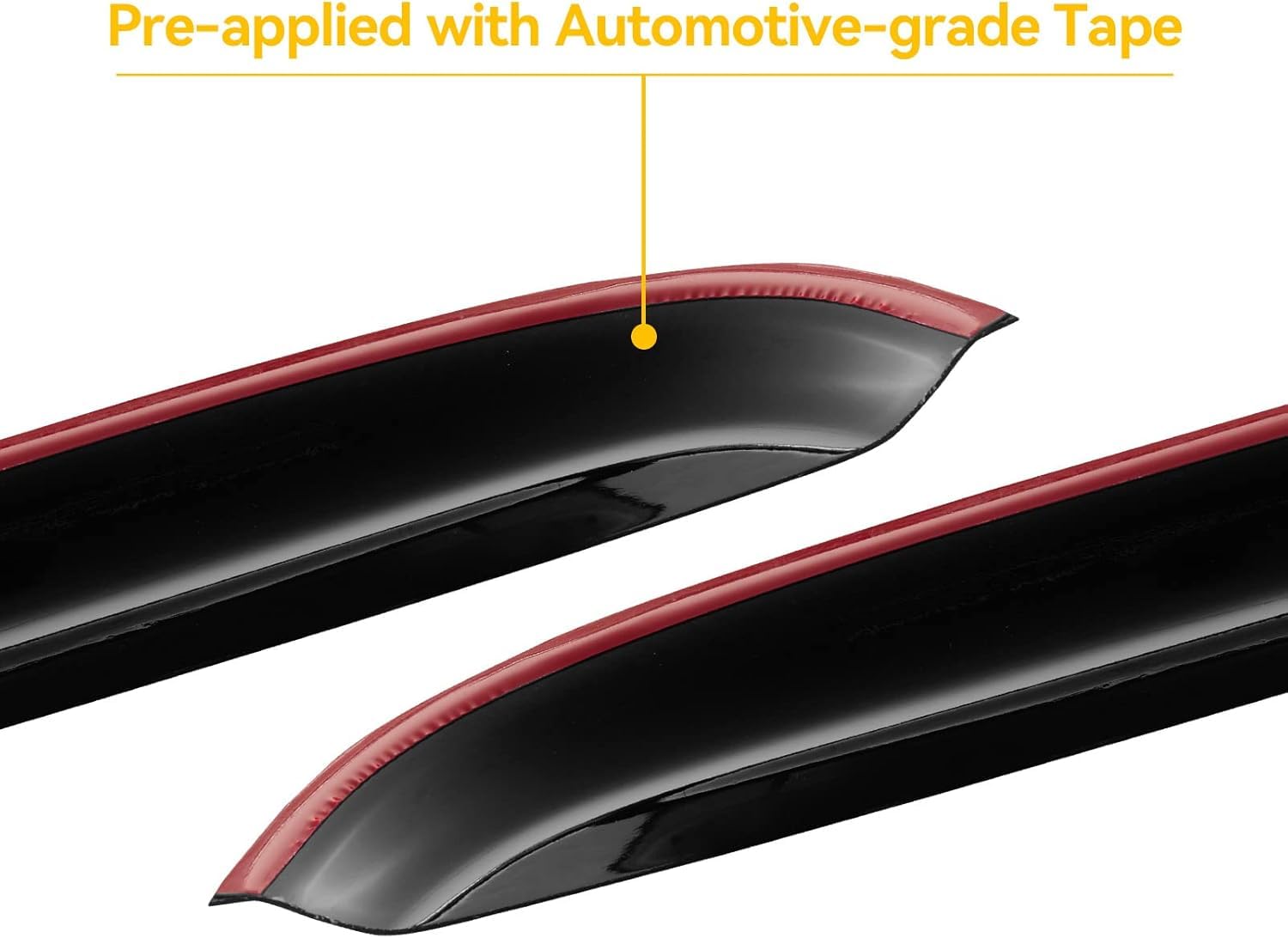 Window Rain Guards For 2014-2018 Chevy Silverado/Gmc Sierra 1500 Crew Cab, Out-Channel Window Vent Visors Wind Shades Deflector