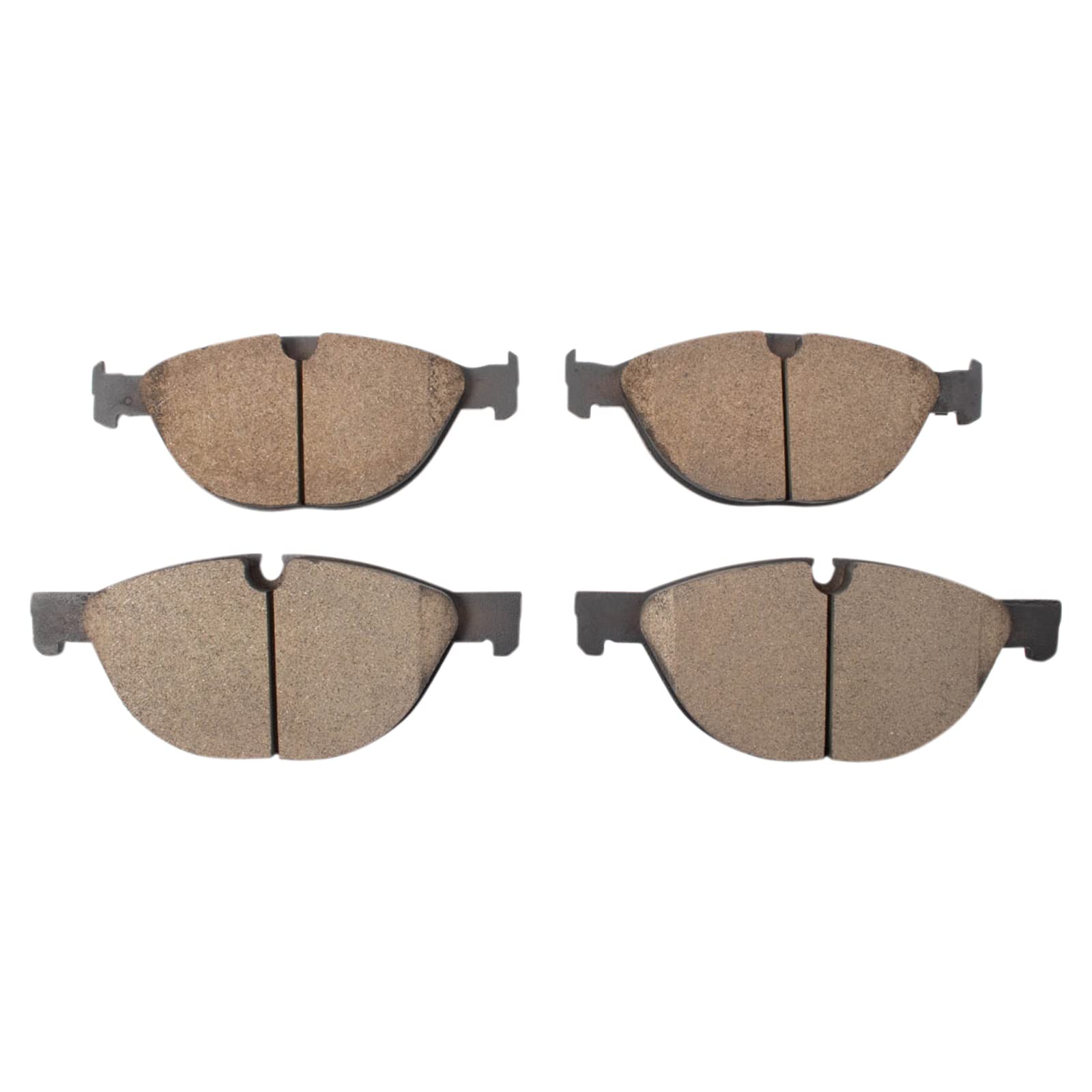 TRQ Front Brake Pads Ceramic Compatible with 2014-2017 Jaguar F-Type 2010-2015 XF XFR 2013-2015 XFR-S 2010-2019 XJ XJR 2018-2019