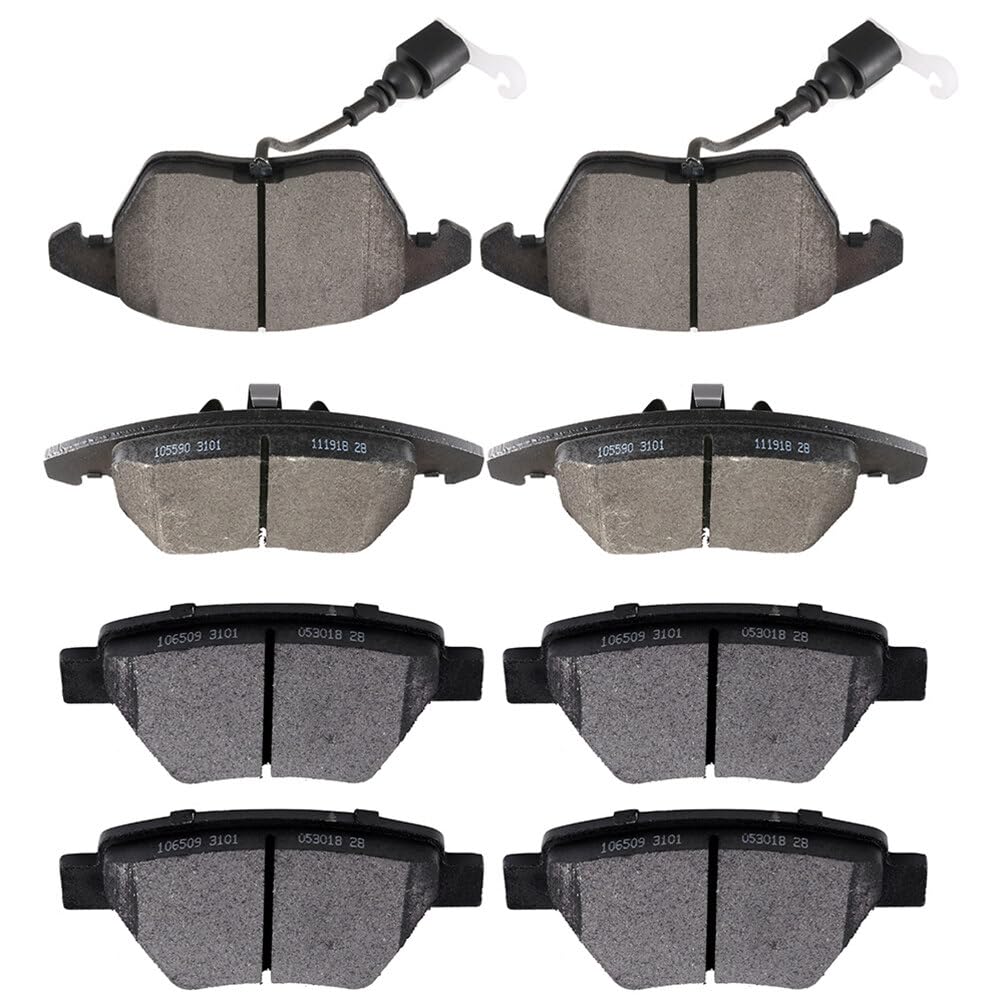 Scitoo D1456 D1319 Front Rear Semi-Metallic Brake Pads Sets Fit For Audi A3 / A3 Quattro,For Vw For Eos/For Golf/For Gti/For Jet
