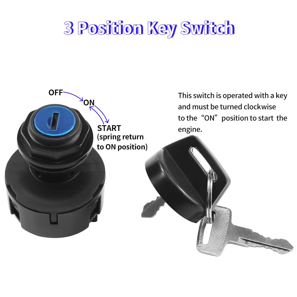 4011002 4012165 Ignition Key Switch Compatible With Polaris Ranger 700 800 900 Crew Rzr S 570 Sportsman 850 570 500 Scrambler 1000 850 400 Trail Boss 330 325 Magnum Outlaw Hawkeye Xpedition Xplorer