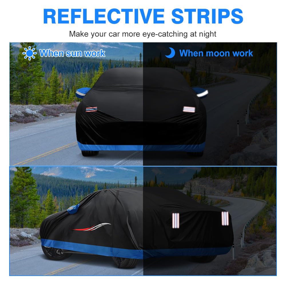 Neverland Car Cover For Mustang - Custom Fit For Ford Mustang Gt 1994-2025, 420D All Weather Waterproof Heavy Duty For Outdoor S