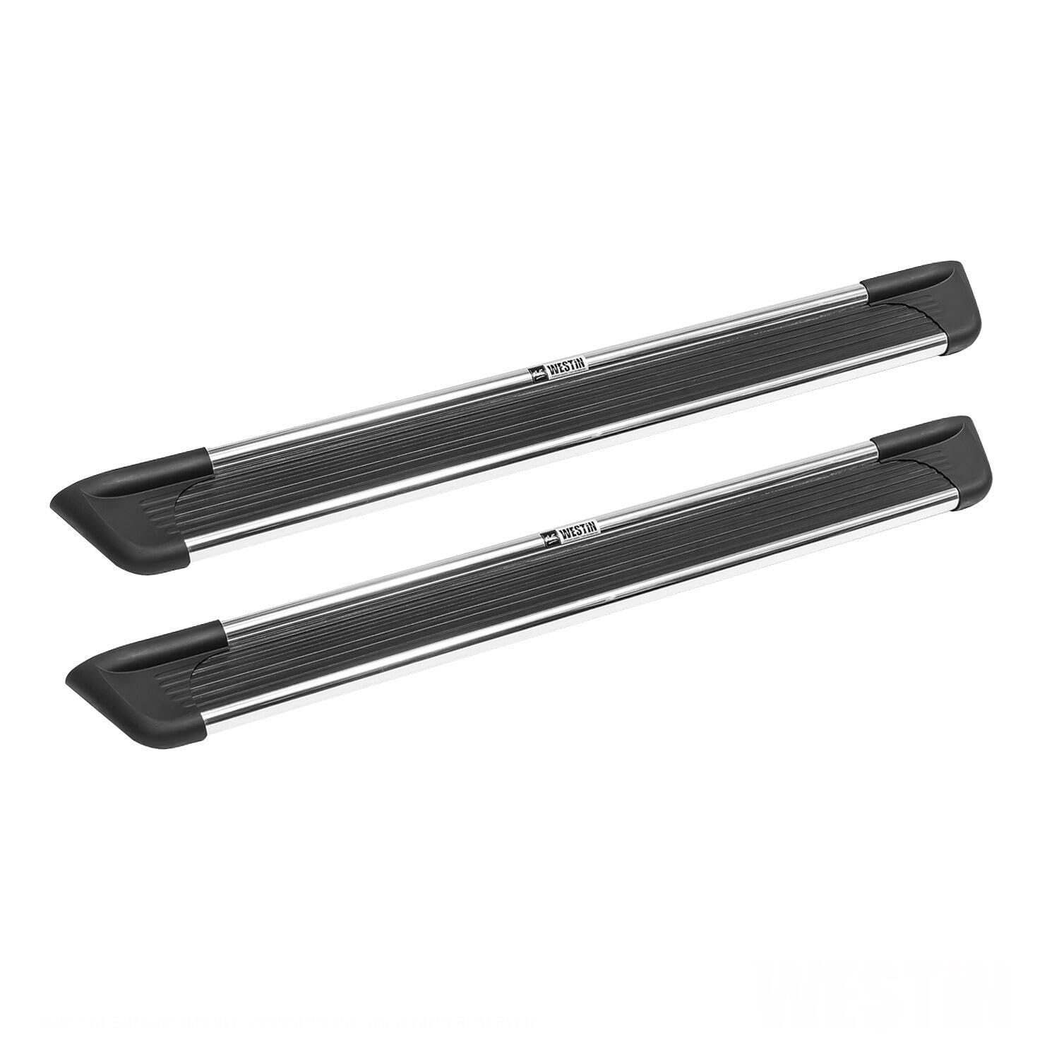 Westin 27-6150 Sure-Grip Running Boards Aluminum Brushed Pair 85 In.