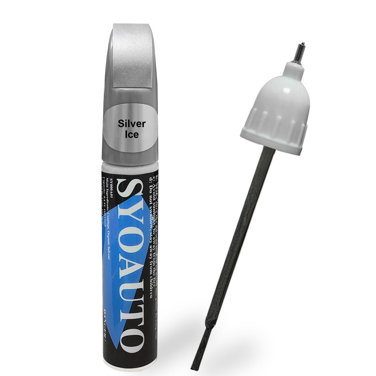 Syoauto Silver Ice Gan Touch Up Paint Fit For Chevrolet Auto Touch Up Paint Scratch Repair Automotive Paint Scratch Remover 2 In