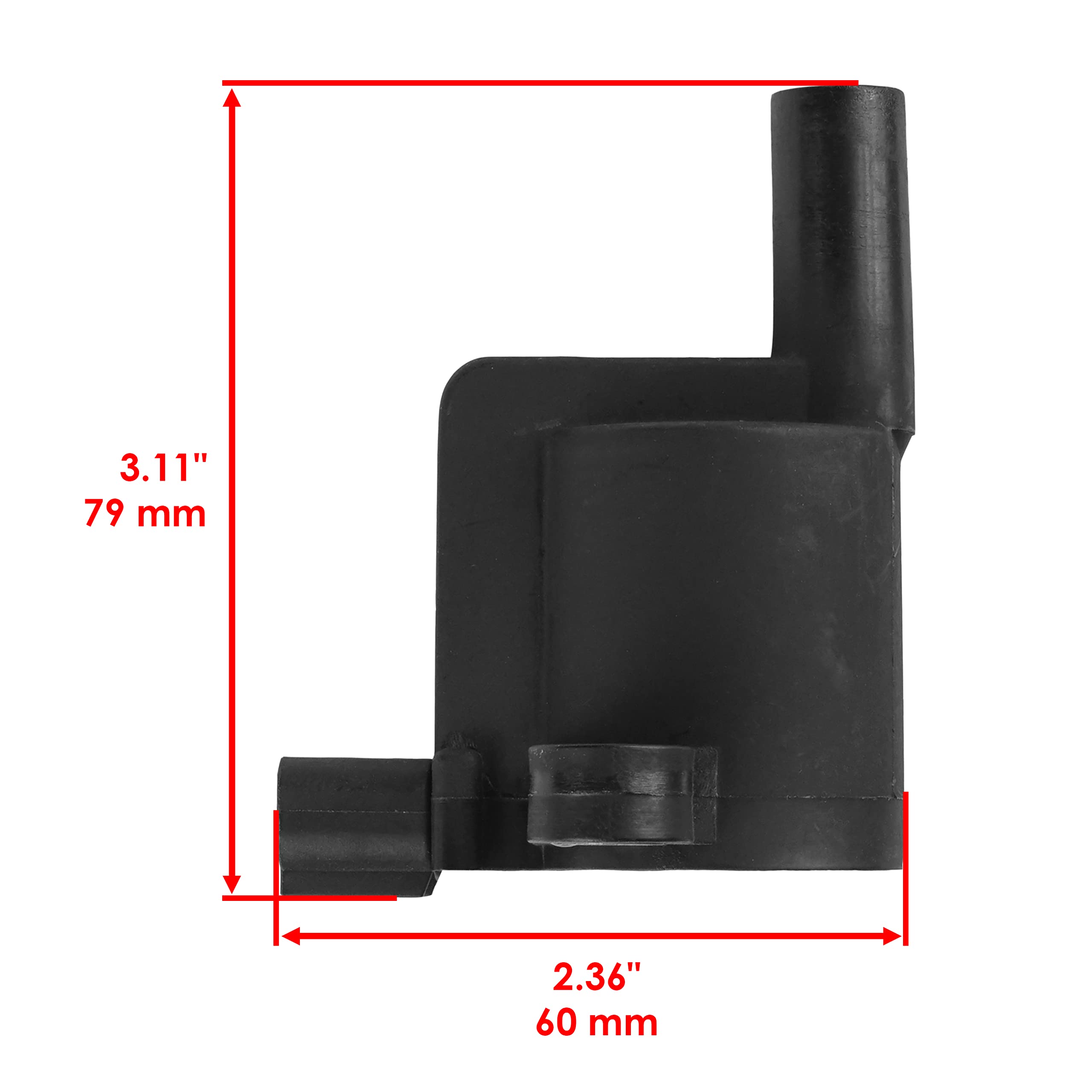 Caltric Ignition Coil Compatible With Polaris Ace 570 2018-2019 / Ranger 500 2012-2021 / Ranger 570 2016-2020 / Ranger Crew 500 2011-2012 / Rzr 570 2017-2021 / Sportsman 550 570 2011-2021/4011834