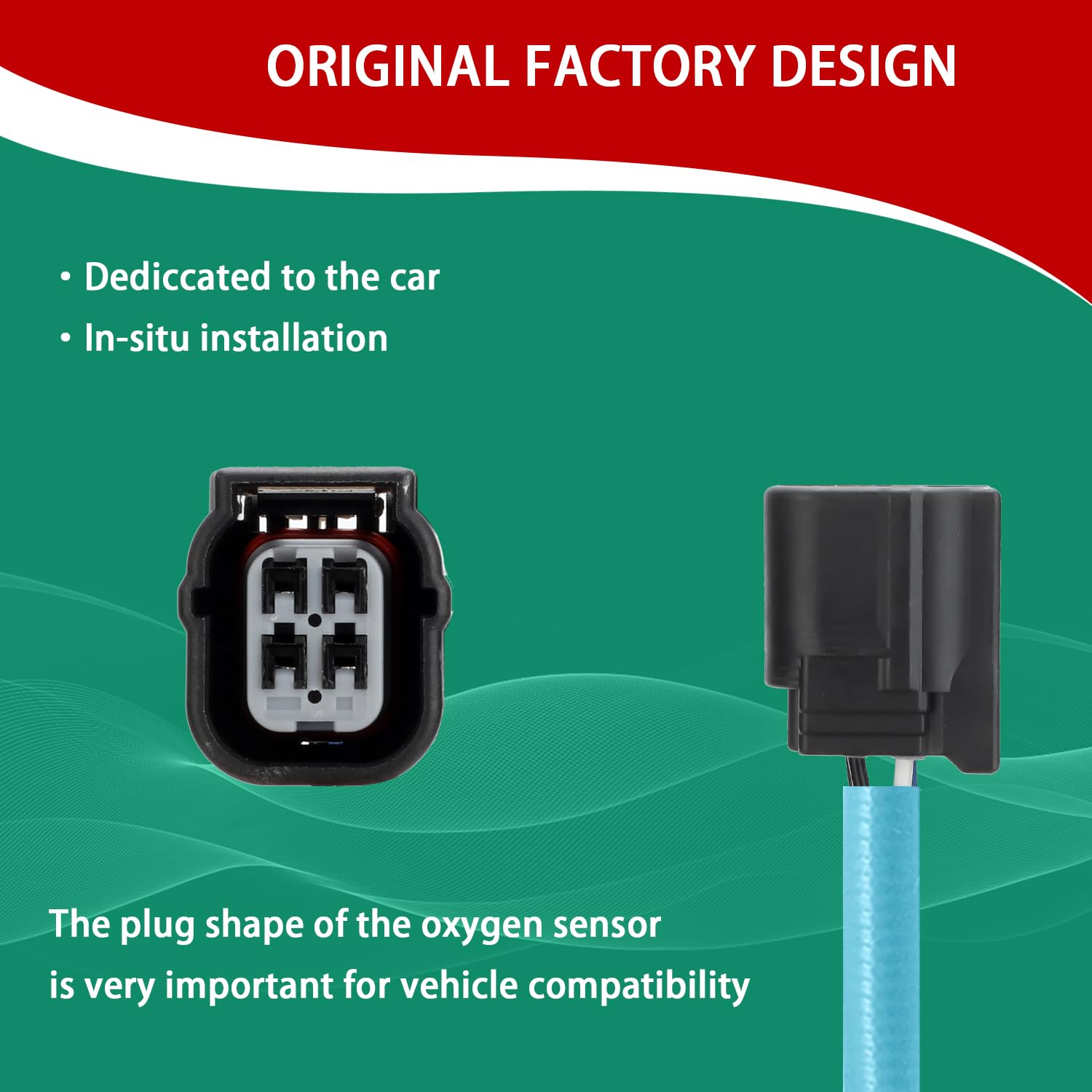 Necatuo 234-9119 Upstream O2 Oxygen Sensor Heated Air Fuel Ratio Compatible With 2013-2015 Acura Ilx 2014-2015 Honda Accord 12-1
