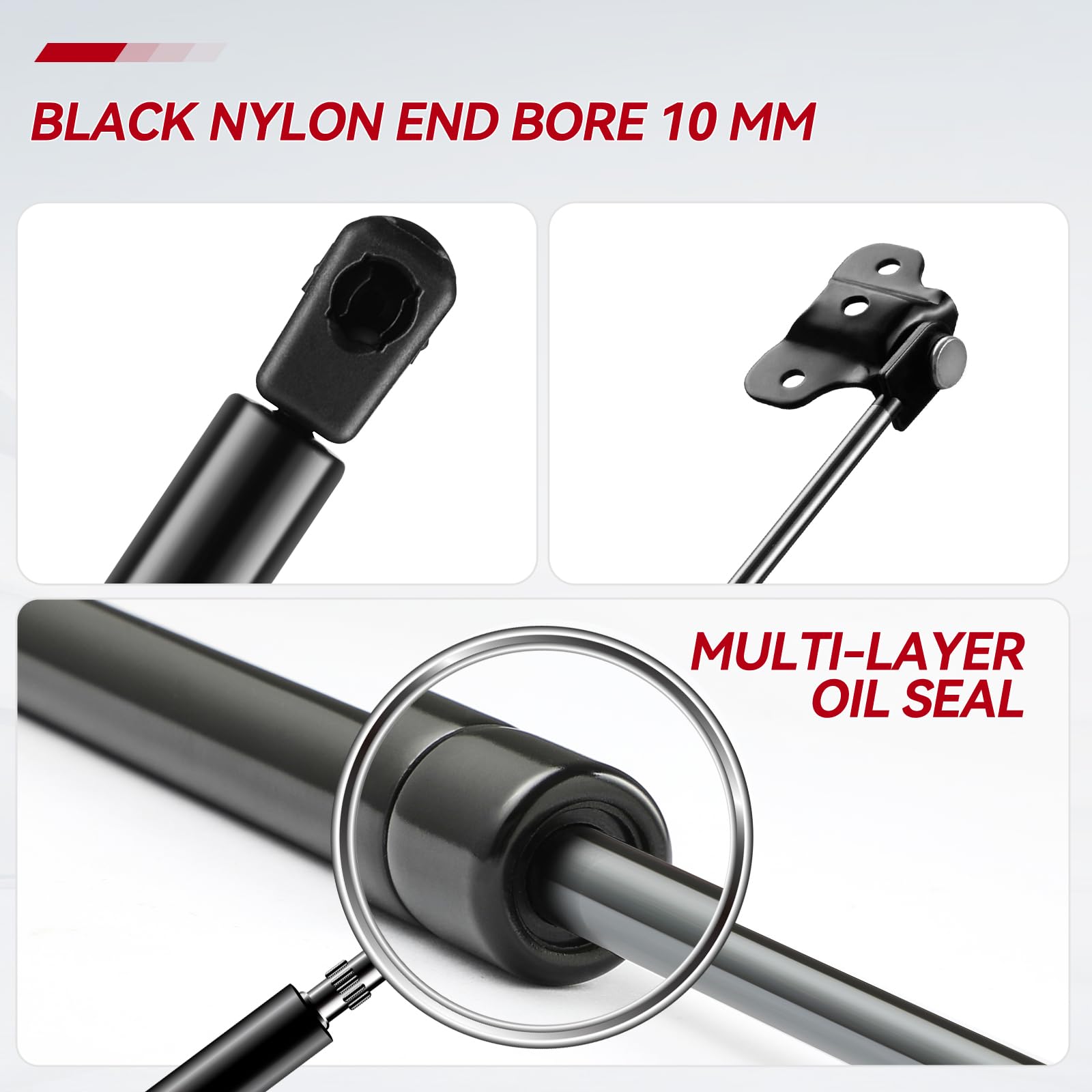 Vepagoo 4157 Front Hood Struts Compatible For 2003-2007 Honda Accord Gas Shock Lift Supports, Base/Coupe/Dx/Ex/Lx/Hybrid/Special