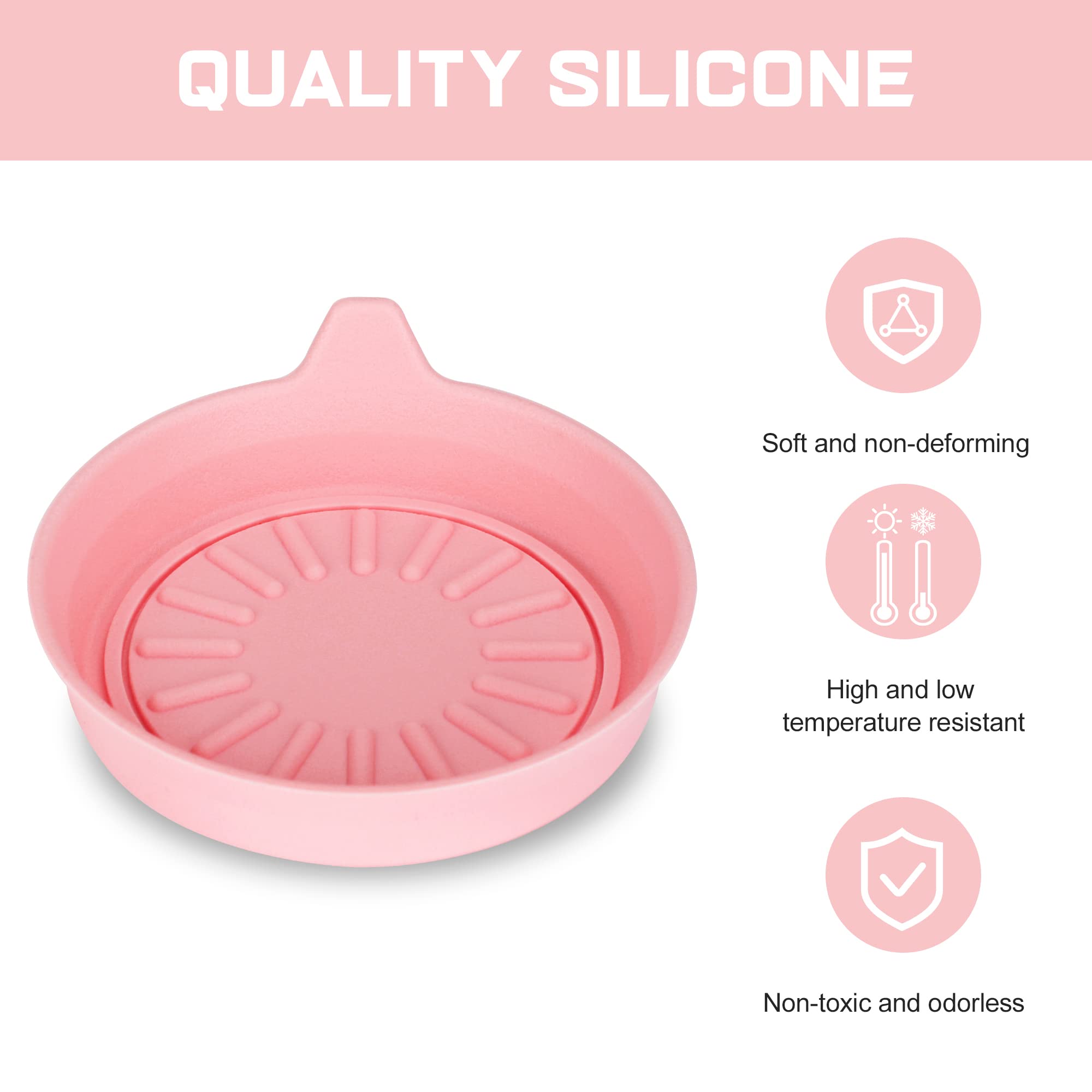 Sparta Car Coasters For Cup Holders, Silicone Cup Holder Coasters, Universal Vehicle Interior Accessories - 4 Pack, 3-1/8 '' Dia