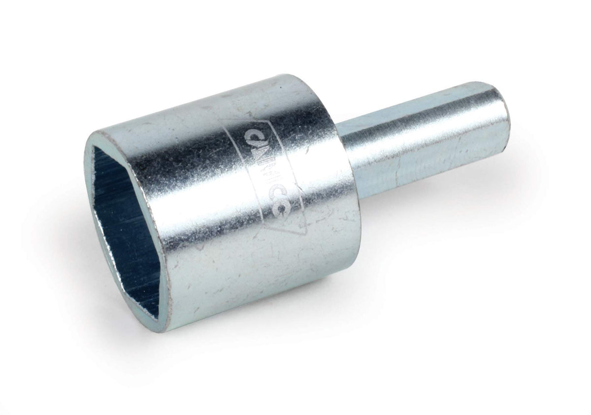Camco Rv Leveling Scissor Jack Socket Drill Adapter, Fits 3/8'' And 1/2'' Power Drills, Works With All 3/4'' Hex Drive Jacks (57
