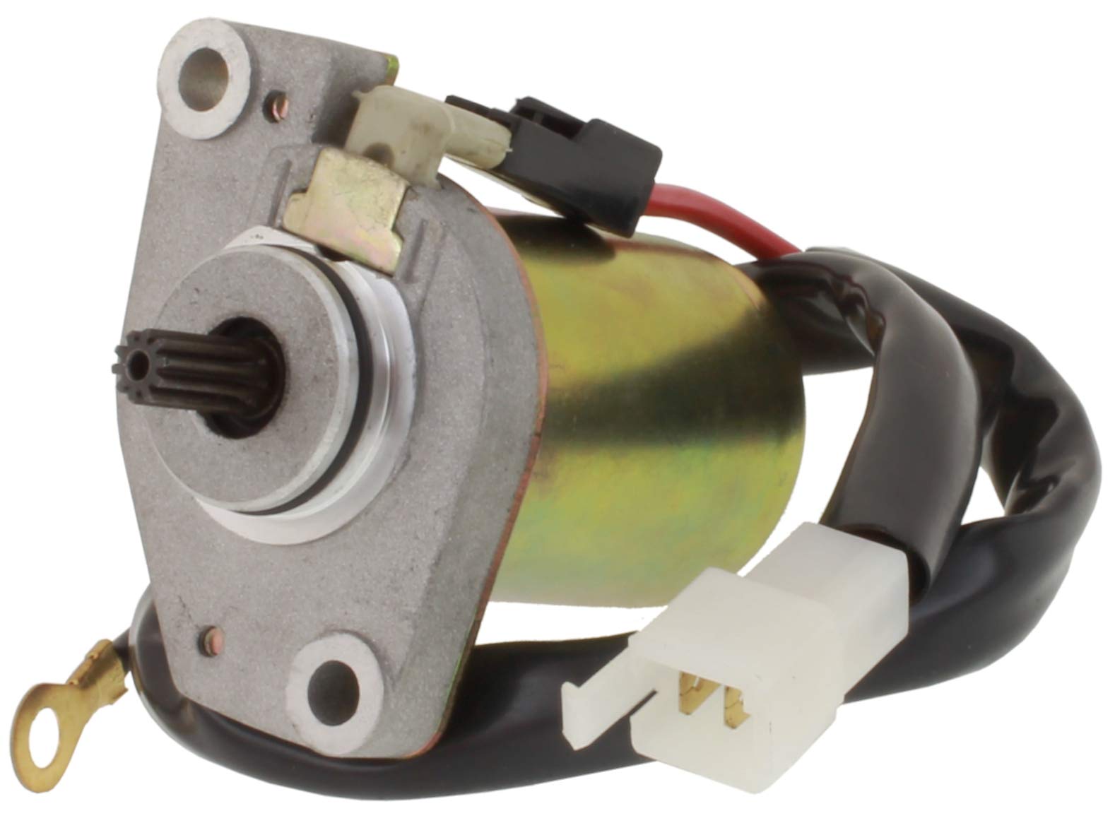 New Mitsuba Starter for E-Ton ATV AXL/TXL/Lightning/Viper 49-50cc, E-Ton Scooter Beamer/Matrix 49cc & Polaris ATV Scrambler 50 49cc 2001 2002 2003 0450532 650239 242-06129 RS41238 71-26-18642