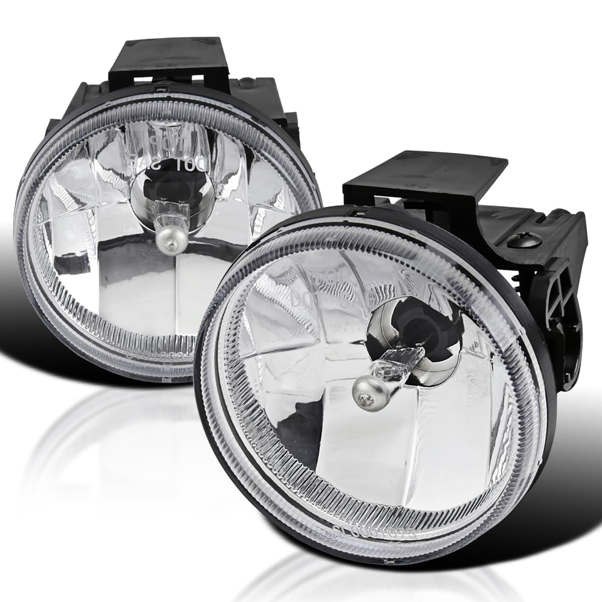 Spec-D Tuning Clear Lens Fog Lights +881 Bulbs Included Compatible with 1999-2002 Dodge Ram 1500 2500 3500 Sport Package L+R Pai