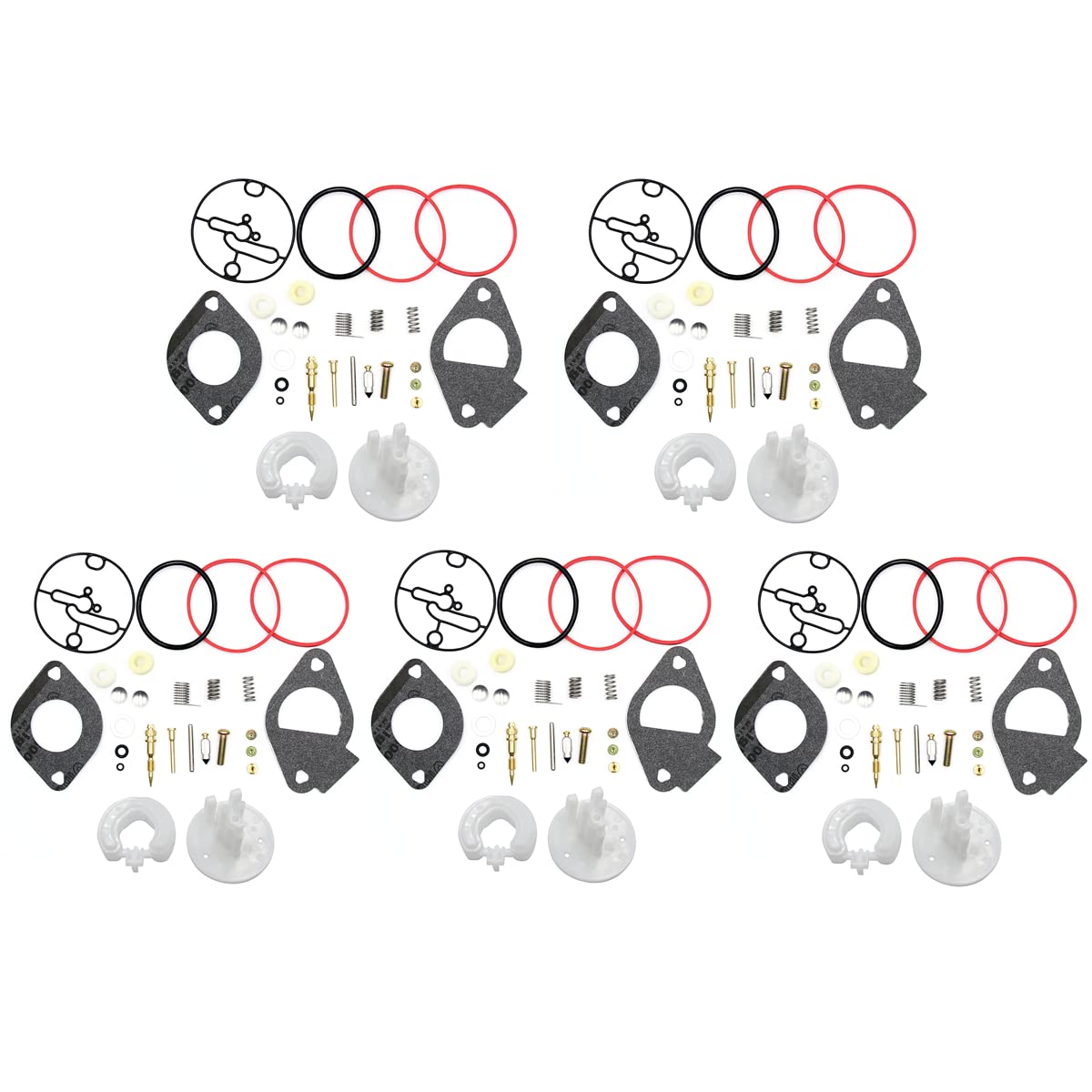 WaruiTT 796184 Carburetor Repair Kits for BS Master Overhaul Nikki Carbs 698787 699900 699521 792369 790032 (5Pack)