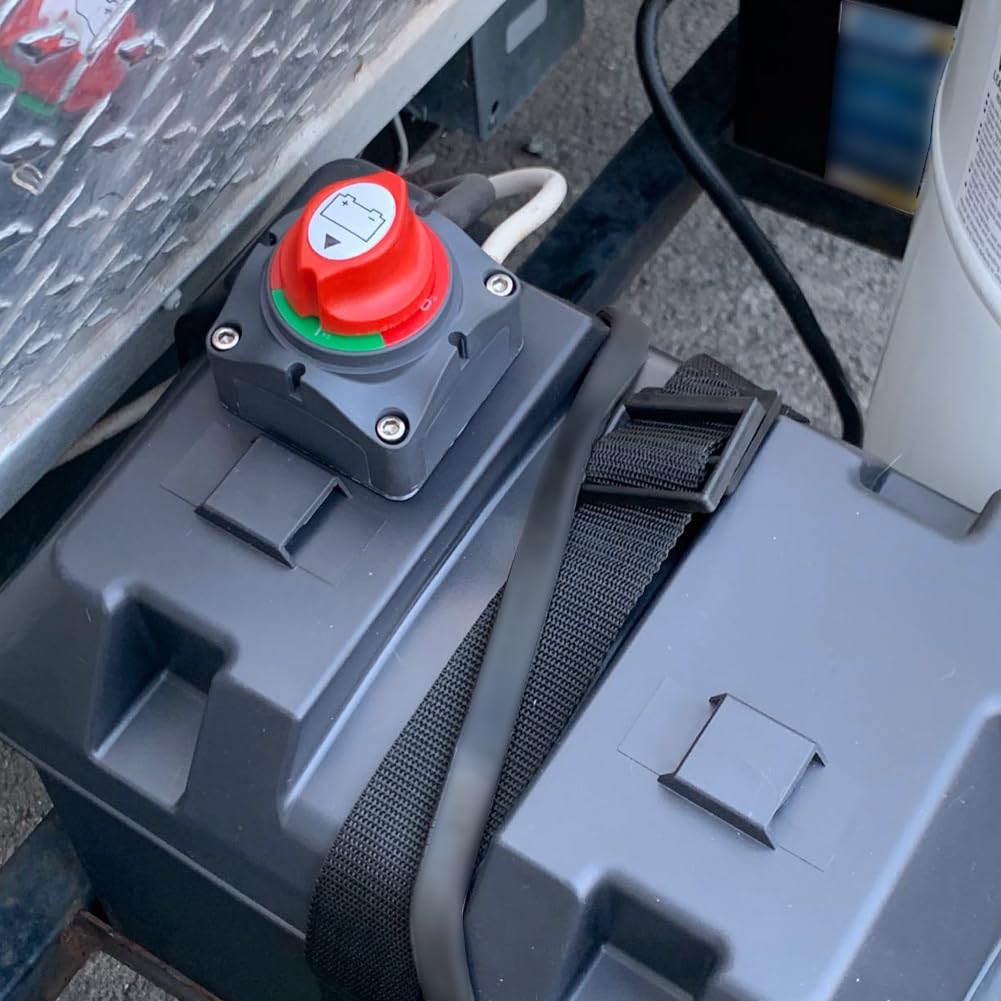 Ampper Battery Switch, 12-48 V Battery Power Cut Master Switch Disconnect Isolator With Lugs For Car, Vehicle, Rv And Boat (On/O