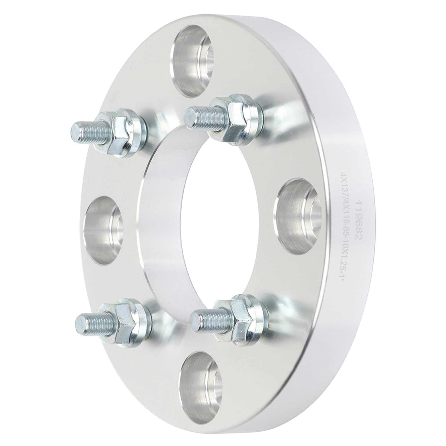 Roadfar 2Pcs 4 Lug Wheel Spacers Adapters 4X137 To 4X115 1 Inch Thickness Bore 85Mm Thread Pitch 10X1.25 Wheel Spacers Compatible For Outlander 330 2003-2005