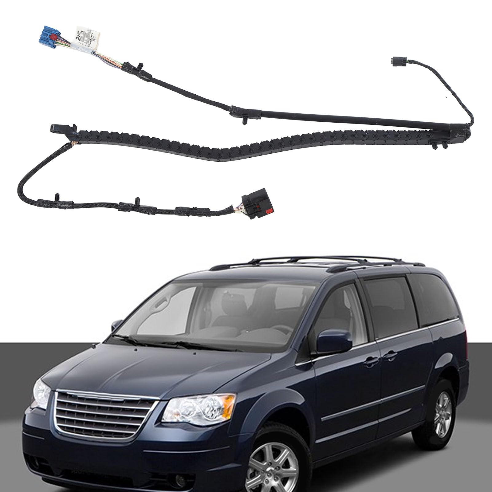 Aramox Sliding Door Wiring Harness, Left Driver Side Power Sliding Door Wire Harness, 68043333Ab Fit For Town Country 3.3L V6 3.8L V6 4.0L V6, For Grand Caravan 3.3L V6 3.8L V6 4.0L V6 2008-2009