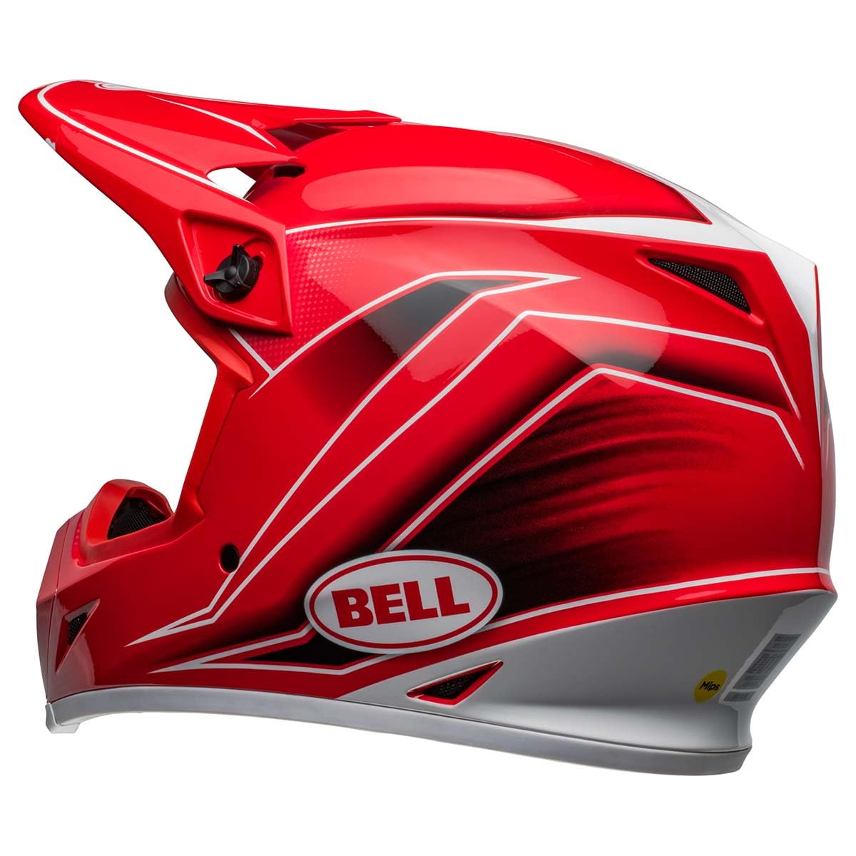 Bell Mx-9 Mips Dirt Helmet (Zone Gloss Red - Medium)