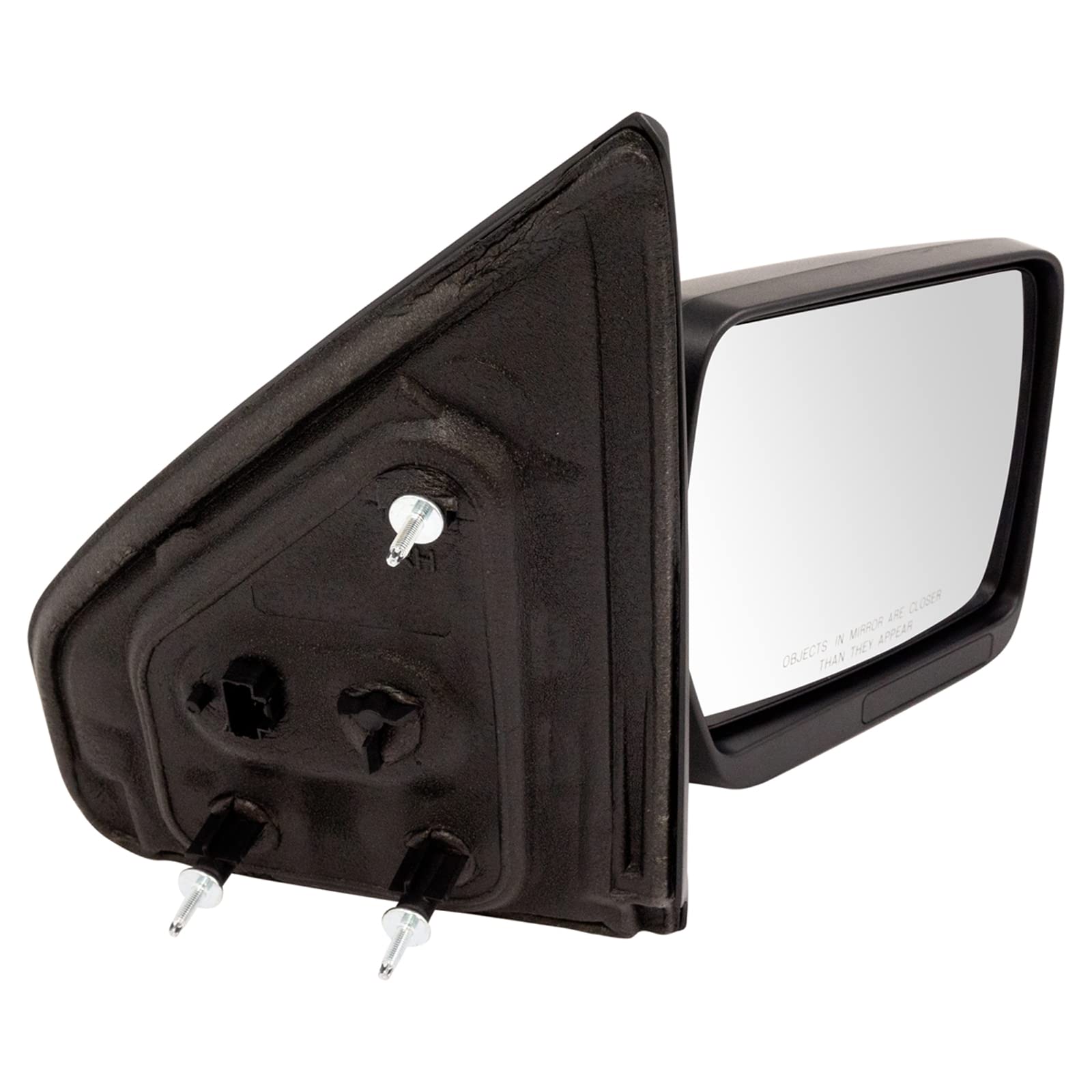 Trq Right Mirror Without Heat With Textured Cover Passenger Side Compatible With 2009-2014 Ford F-150 Fo1321348 Fo1321408