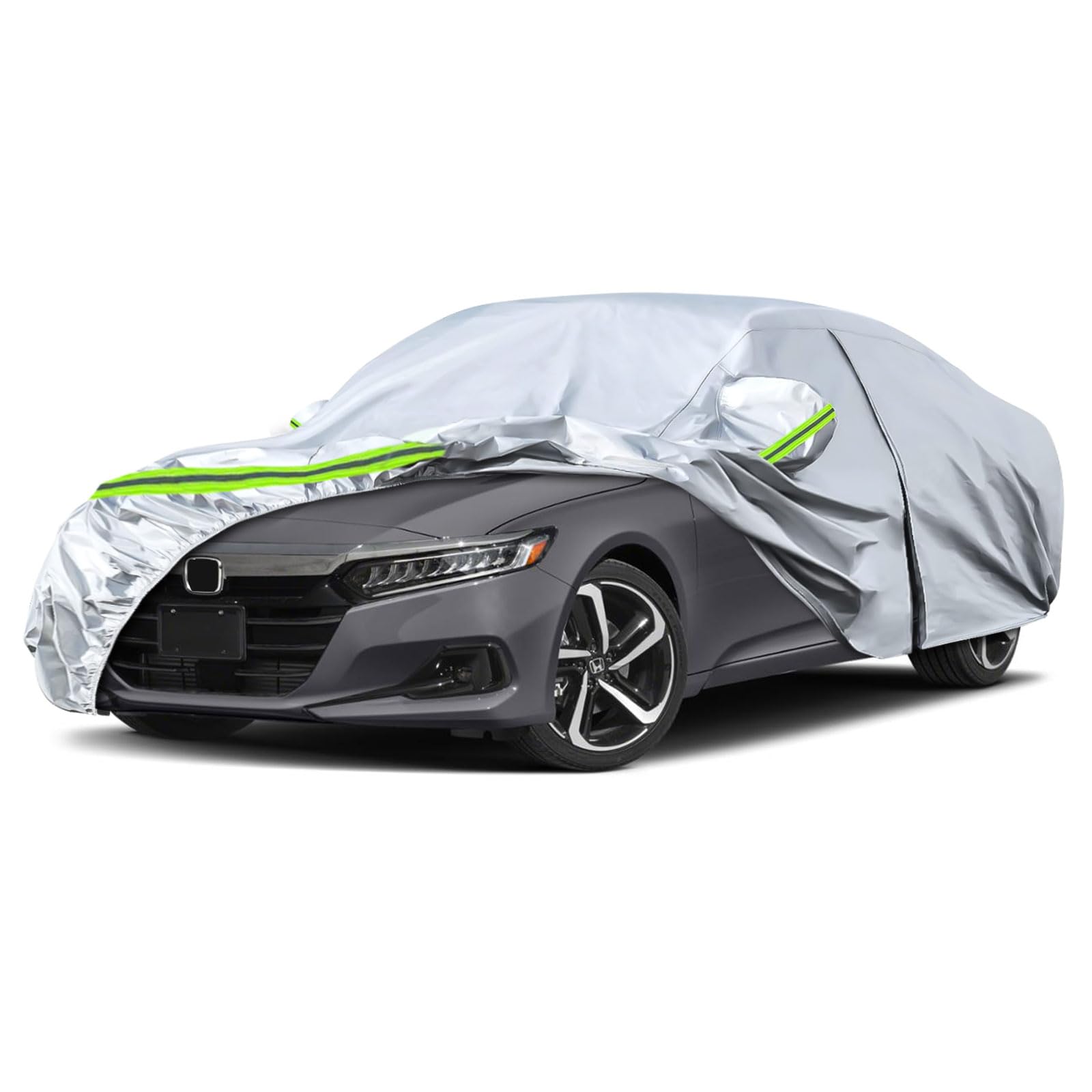 Waterproof Car Covers Replace For 2007-2025 Honda Accord, 6 Layers All Weather Custom-Fit Car Cover With Zipper Door & Windproof