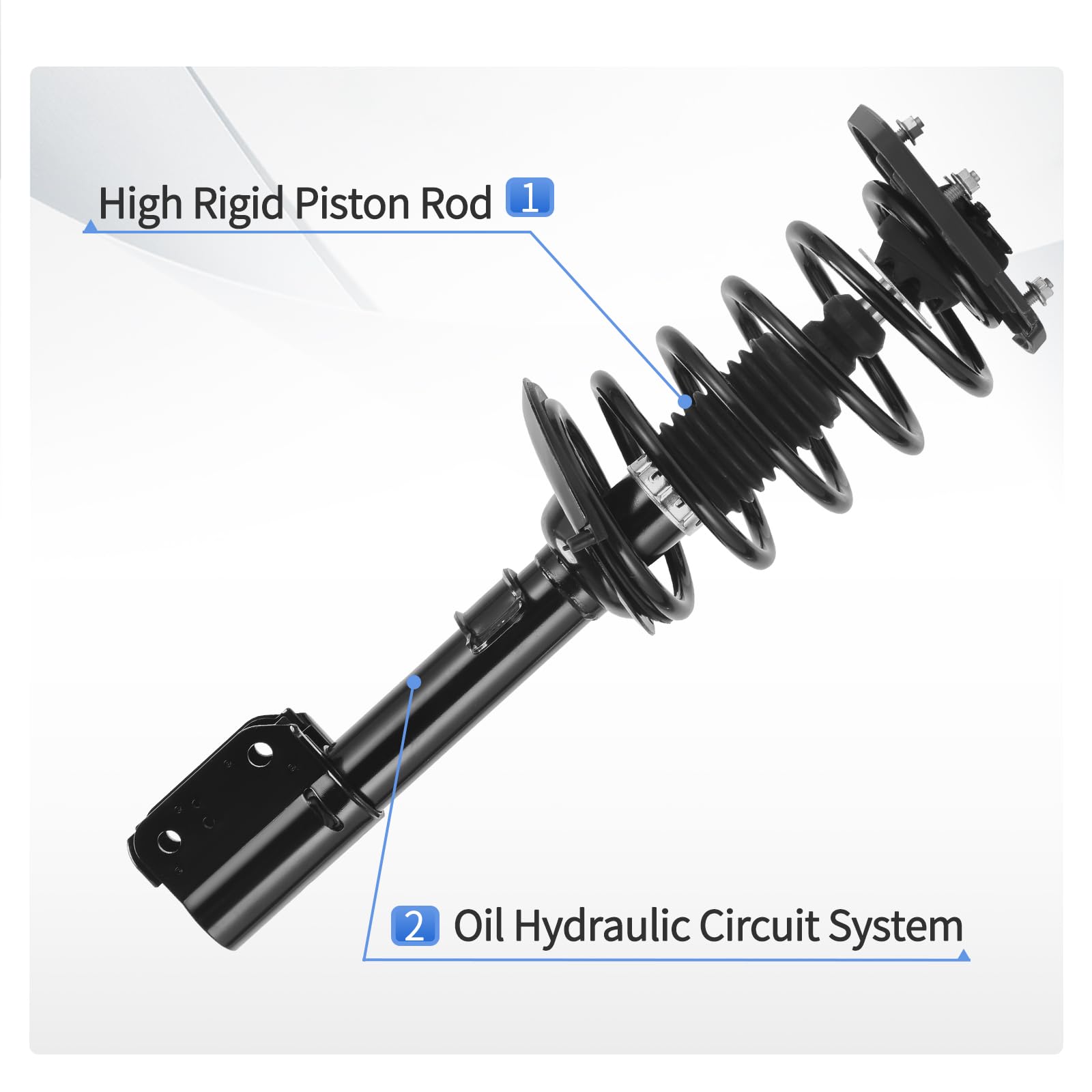 Yitamotor Rear Complete Strut Quick Struts Shocks And Coil Spring Assembly Compatible With 2004-2013 Chevrolet Impala