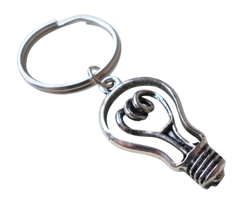JewelryEveryday Light Bulb Keychain - Youre The Light of My Life; Couples Keychain