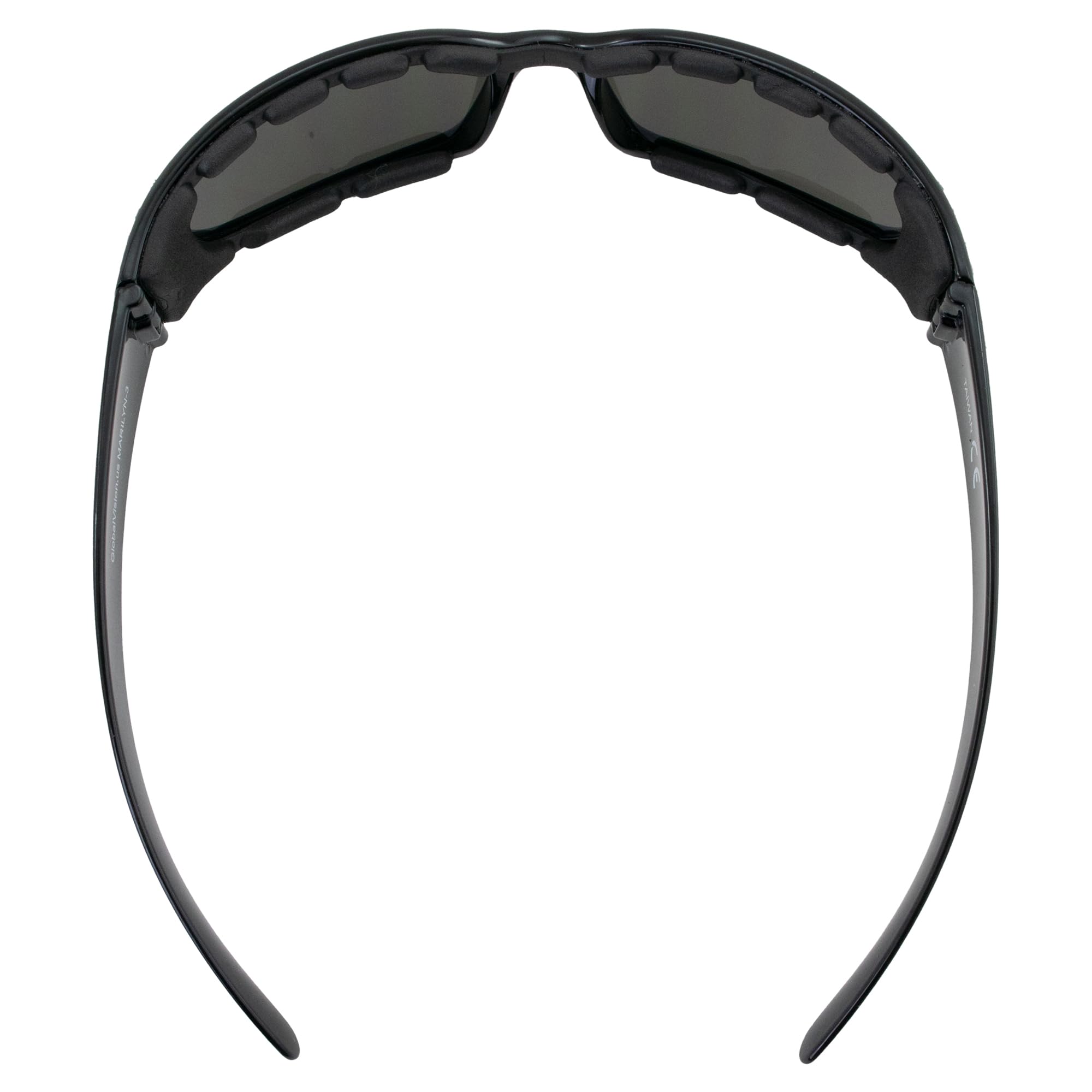 Global Industrial Set Of 2 Women Padded Motorcycle Sunglasses Riding Glasses Clear And Smoked Rhinestones With Vented Eva Foam P