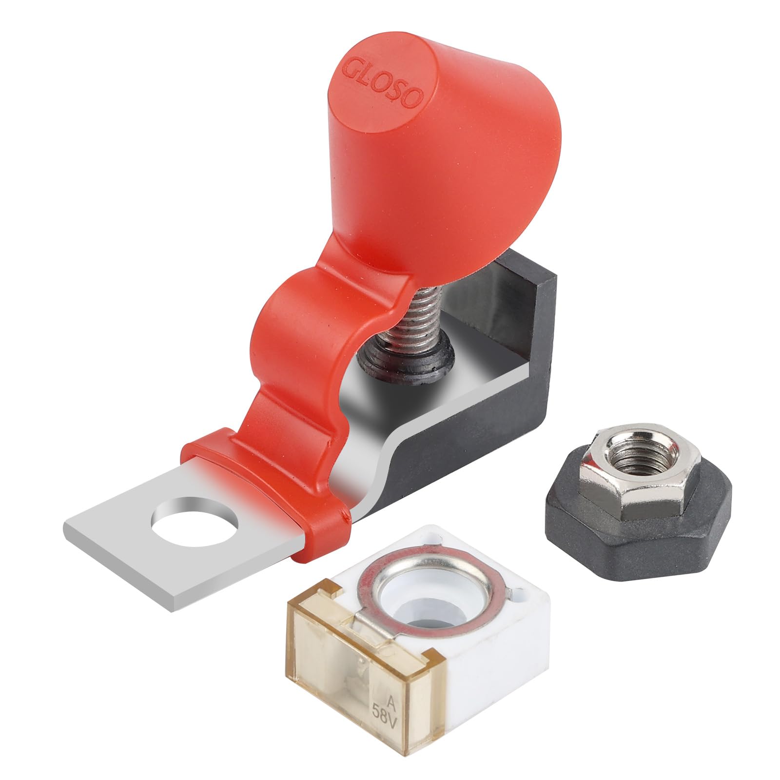 Gloso Battery Fuse Habf+Terminal Fuse Block Kit For Multiple Batteries Ignition Boat Truck Rv Construction Vehicles, Max Voltage